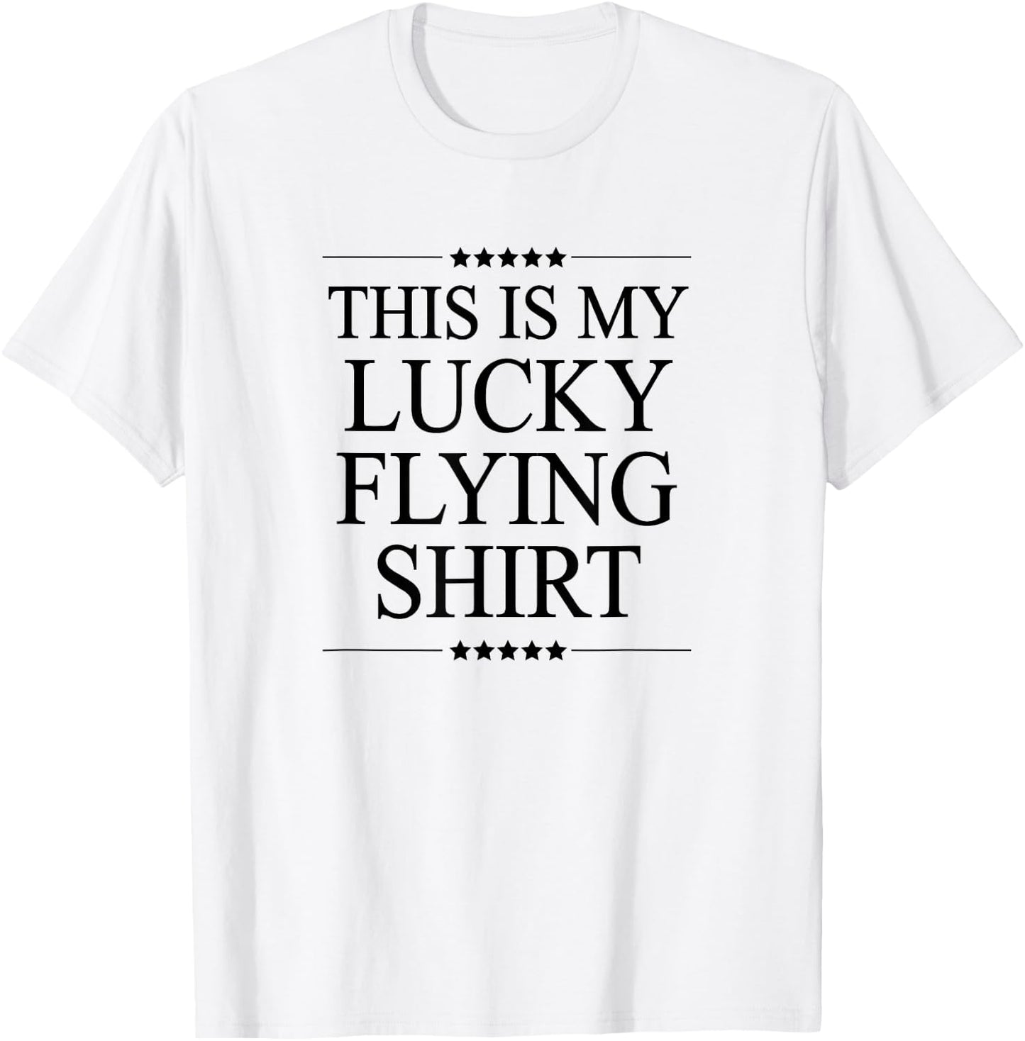 This is My Lucky Flying Shirt Funny Airplane Top Graphic T-Shirt - T-Shirt | White