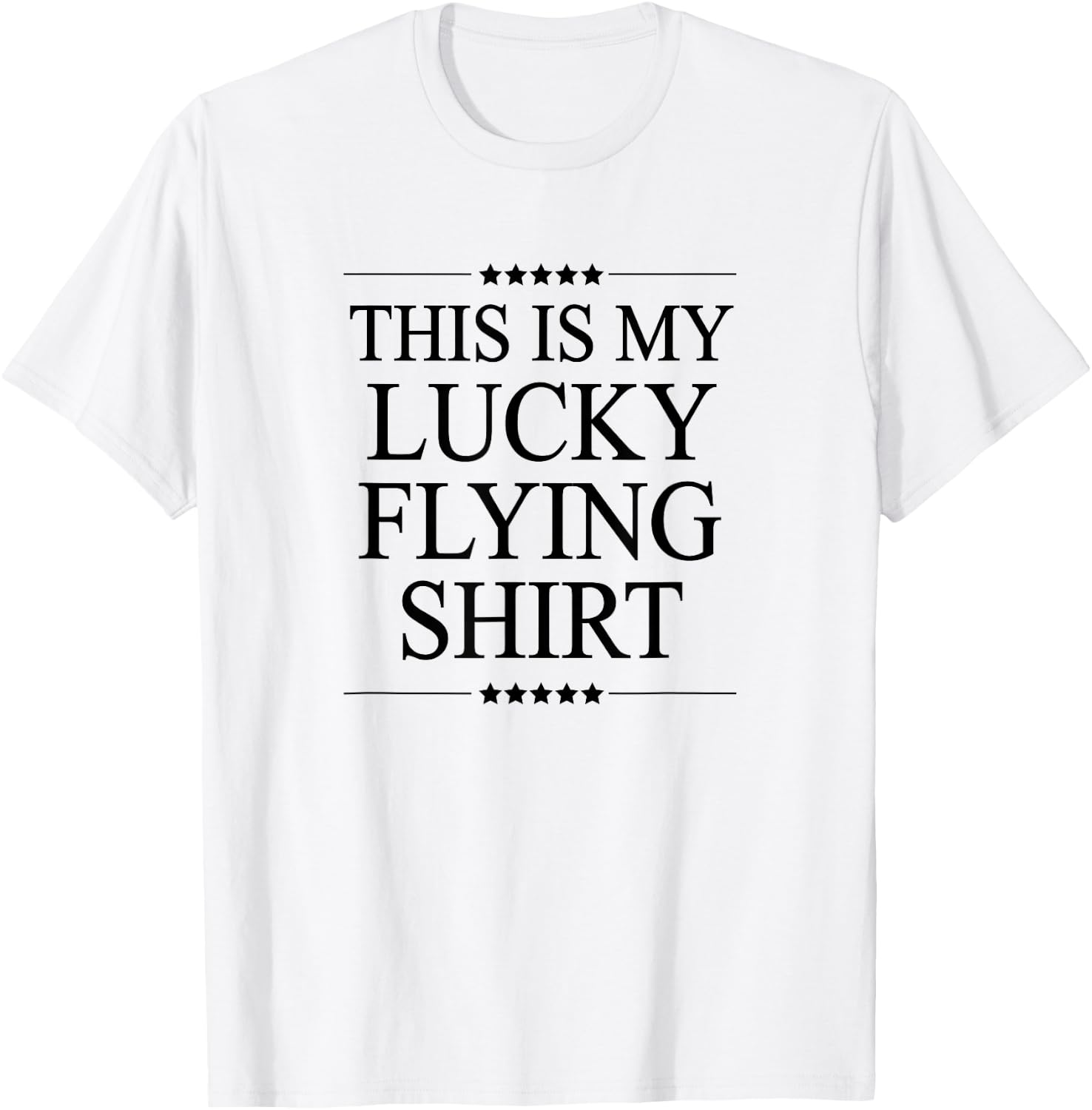 This is My Lucky Flying Shirt Funny Airplane Top Graphic T-Shirt - T-Shirt | White