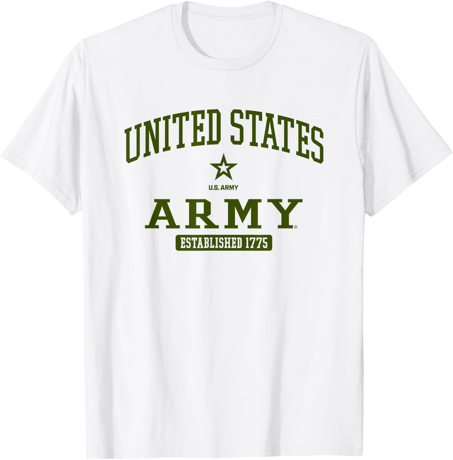 United States Army Military Action Officially Licensed T-Shirt - T-Shirt | White