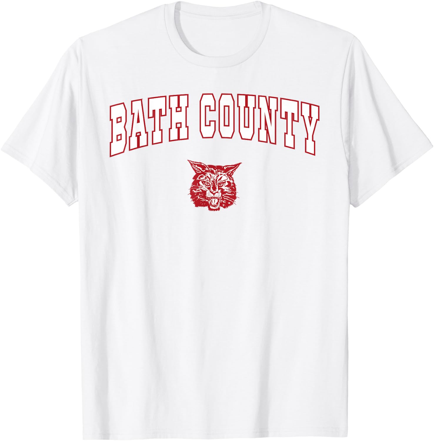 Bath County High School Wildcats T-Shirt - T-Shirt | White