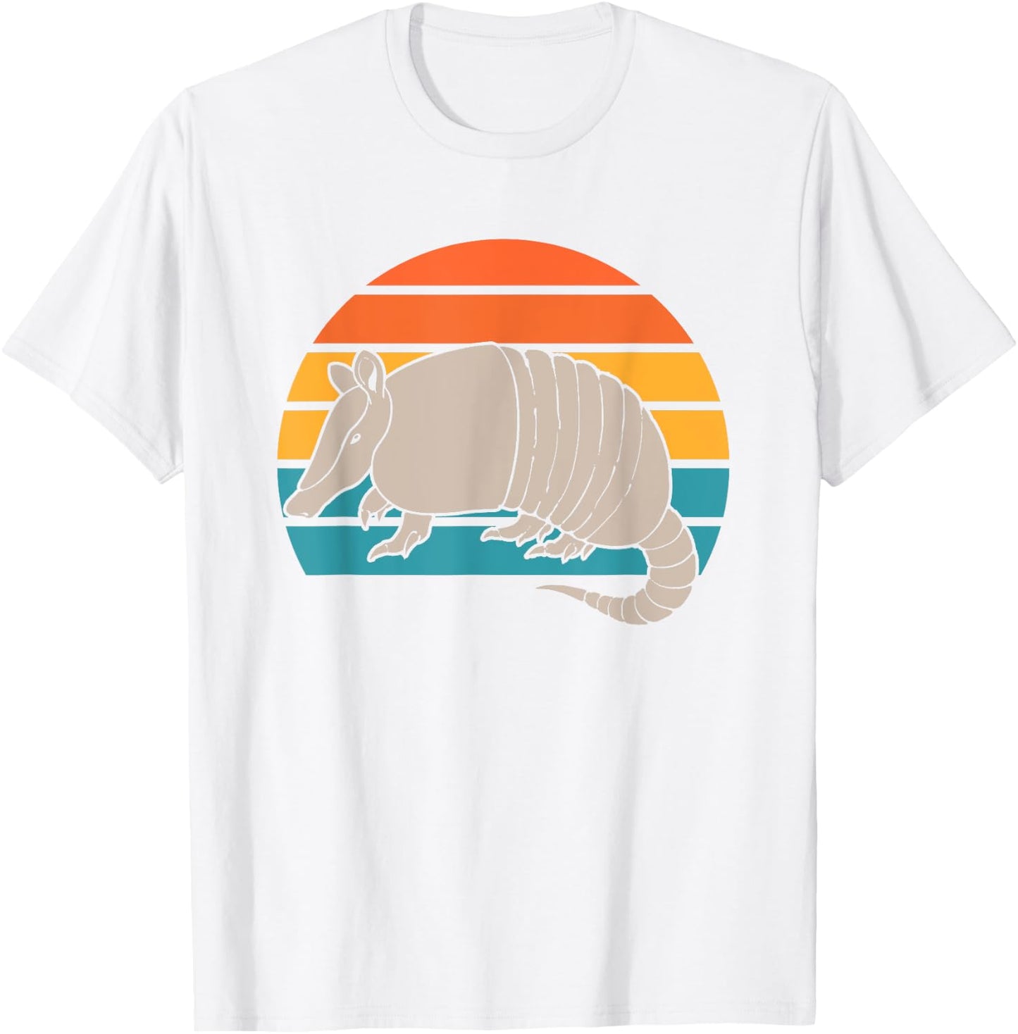 Animal Lover Outdoors Wild Nature Wildlife Retro Armadillo T-Shirt - T-Shirt | White