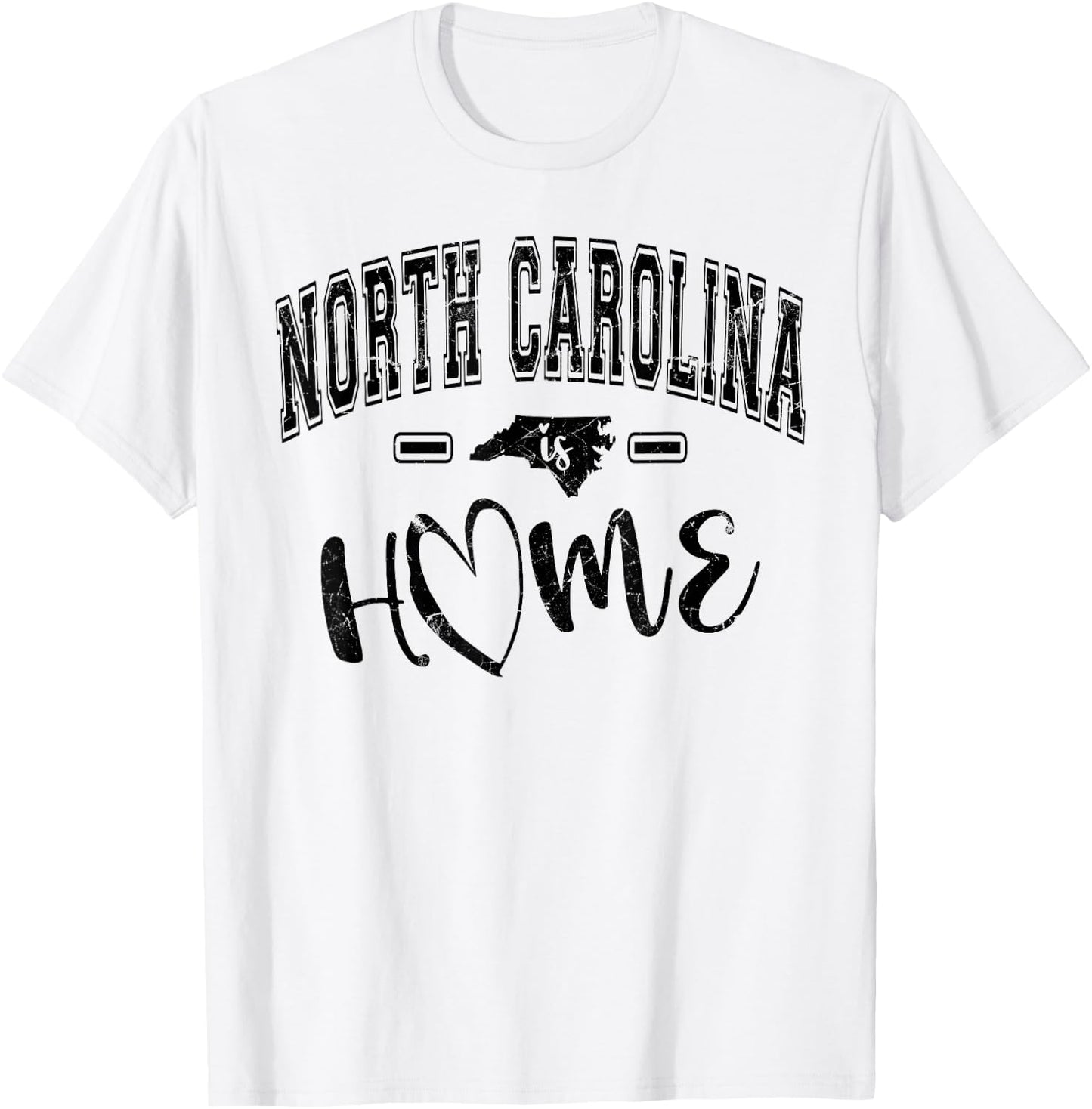 North Carolina Is Home State Pride Design North Carolina T-Shirt - T-Shirt | White