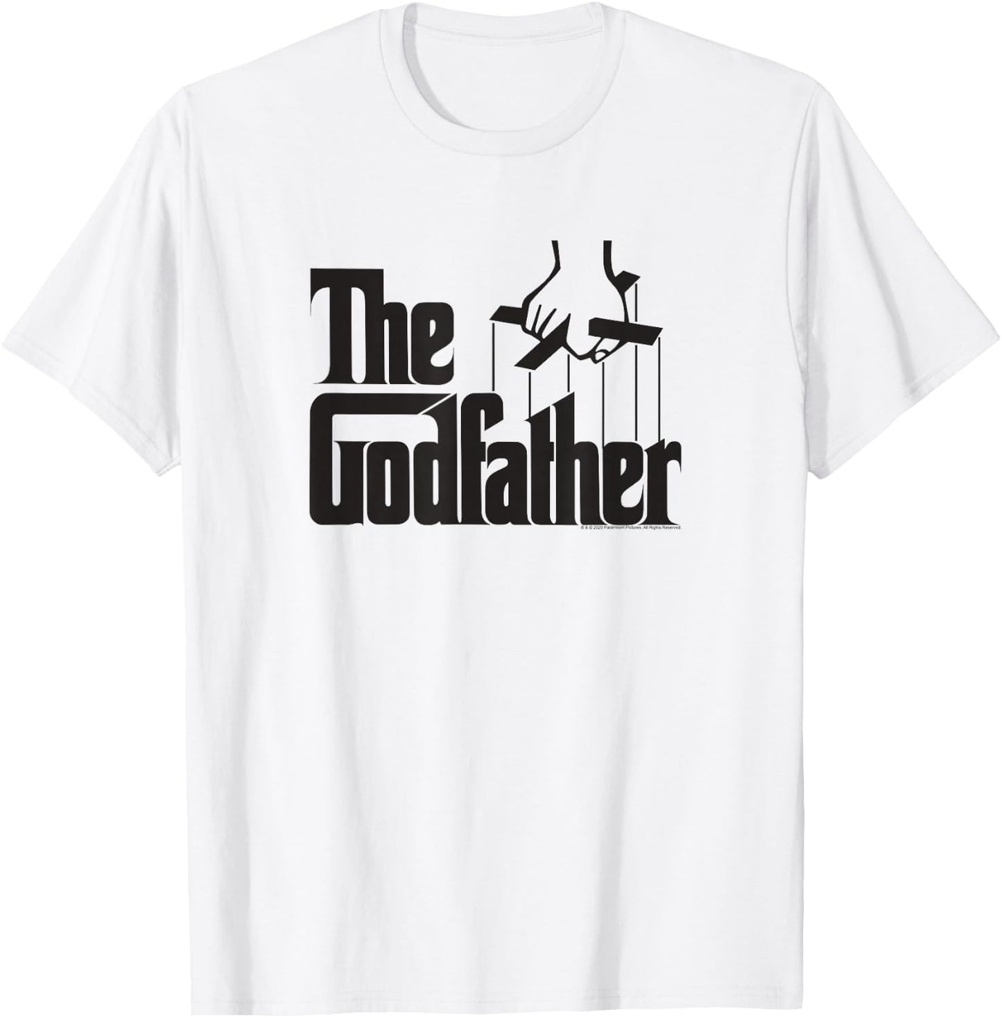 Ripple Junction The Godfather Logo , Men's & Women's -Adults Grey Cotton Classic Fit , Small, Short Sleeve, , Novelty Movie T-Shirt - T-Shirt | White