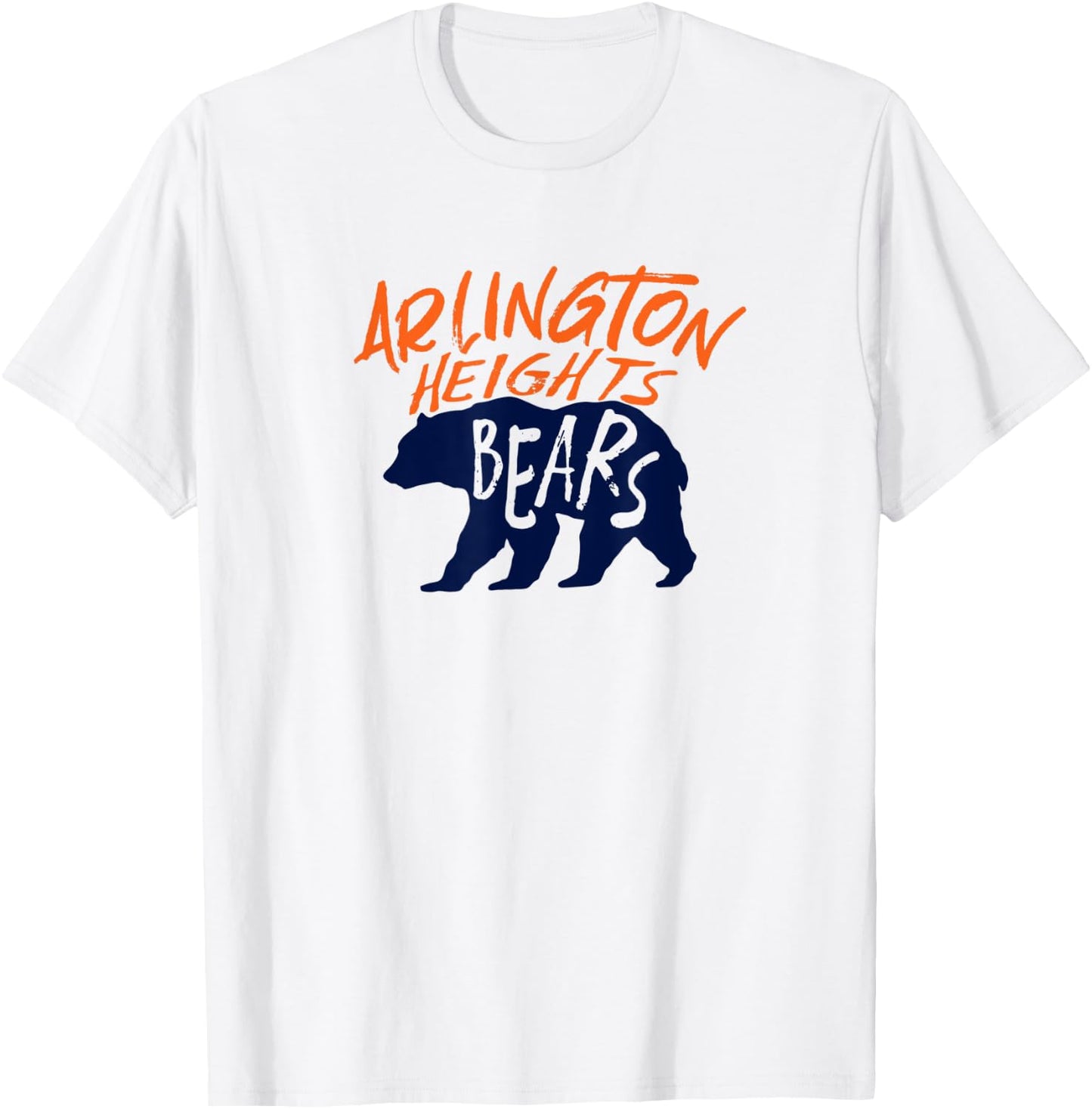 Arlington Heights Bears Football Team Touchdown Retro T-Shirt - T-Shirt | White