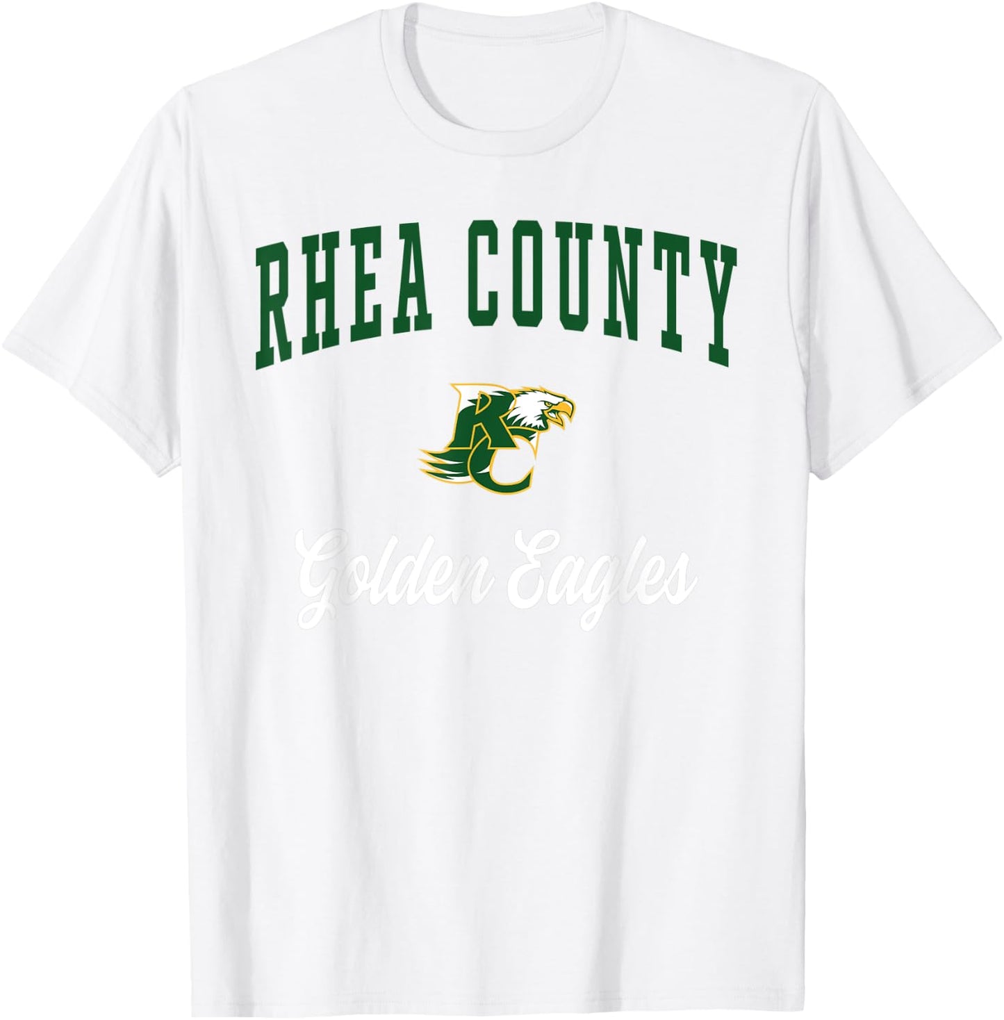 Rhea County High School Golden Eagles T-Shirt - T-Shirt | White