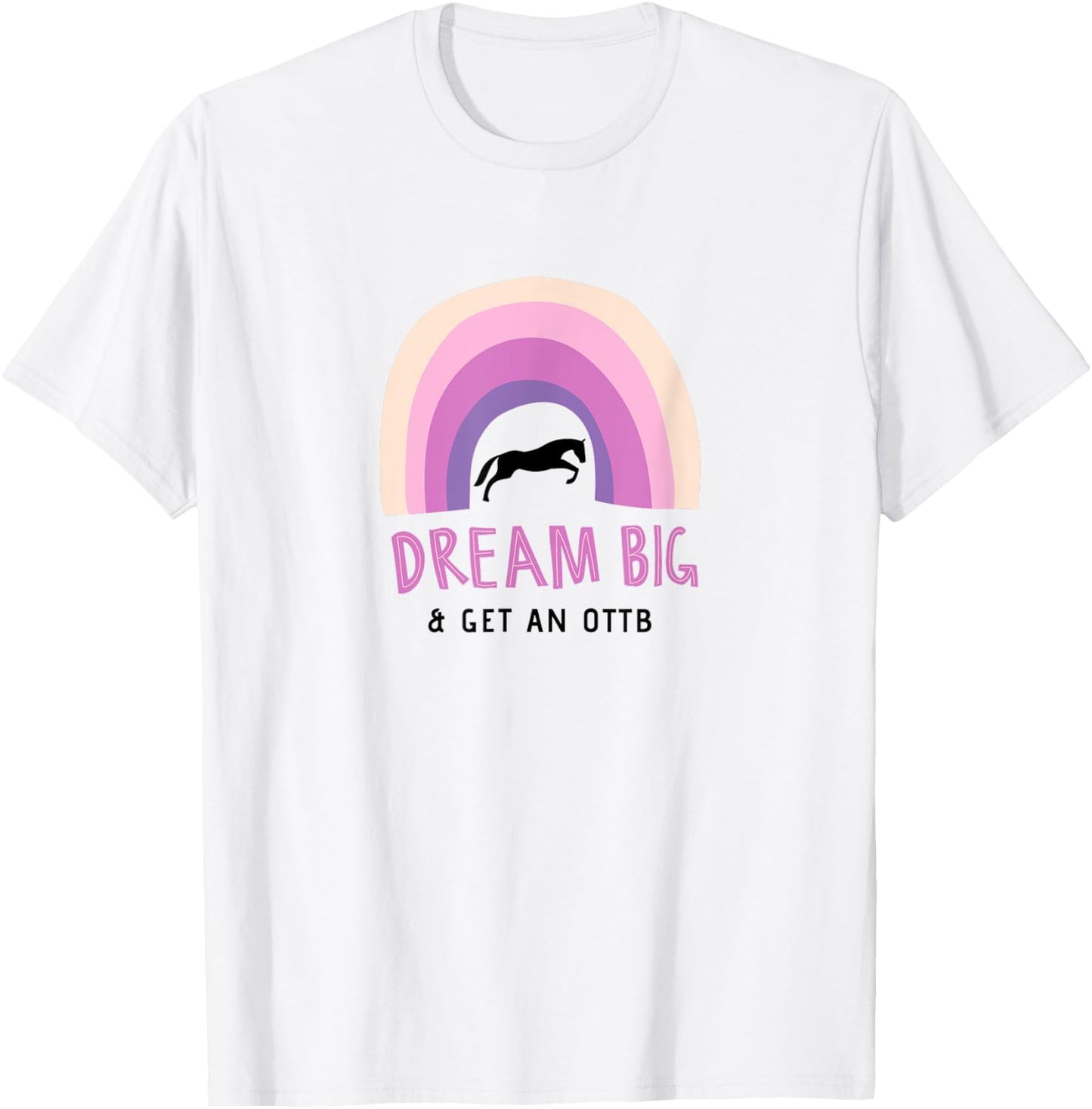 Off Track Thoroughbred, OTTB T-Shirt - T-Shirt | White