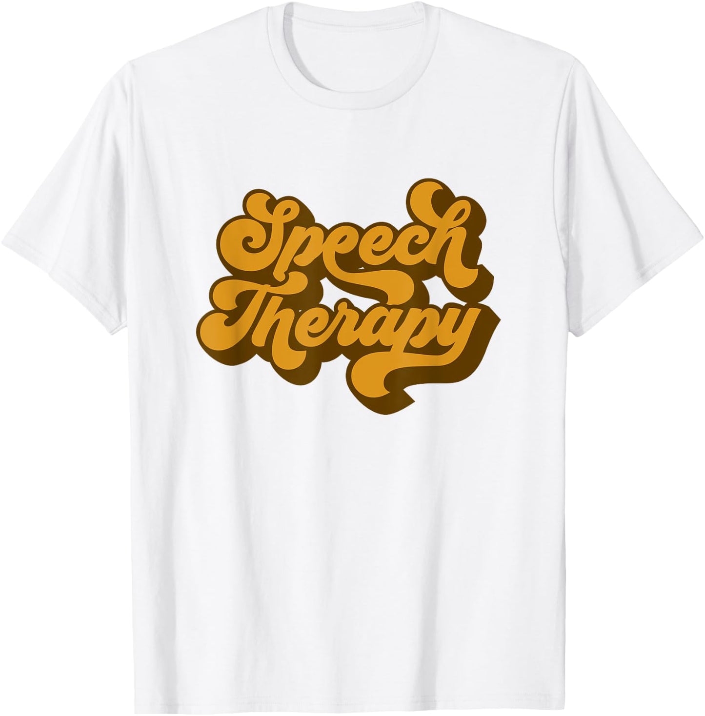 Speech Therapy Vintage Retro T-Shirt - T-Shirt | White