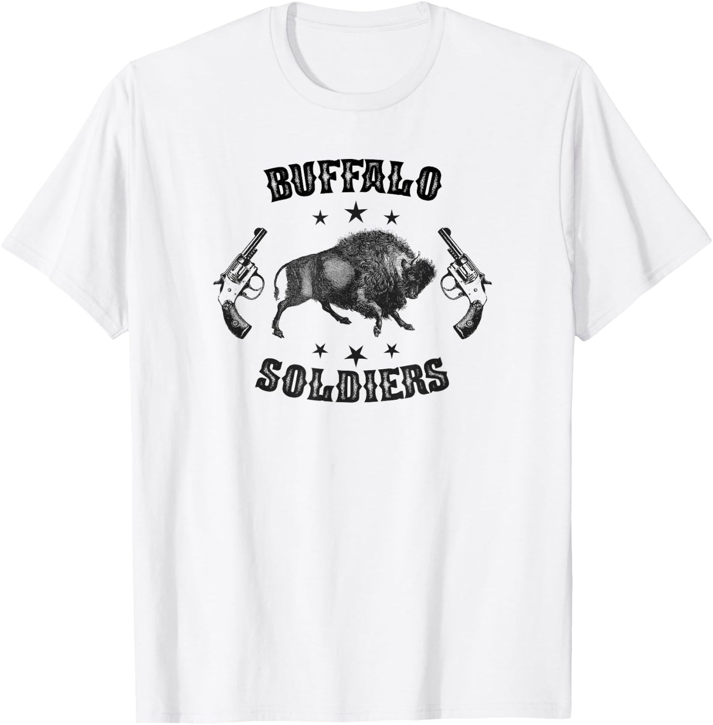 Buffalo Soldiers 9th and 10th Cavalry African American Heros T-Shirt - T-Shirt | White