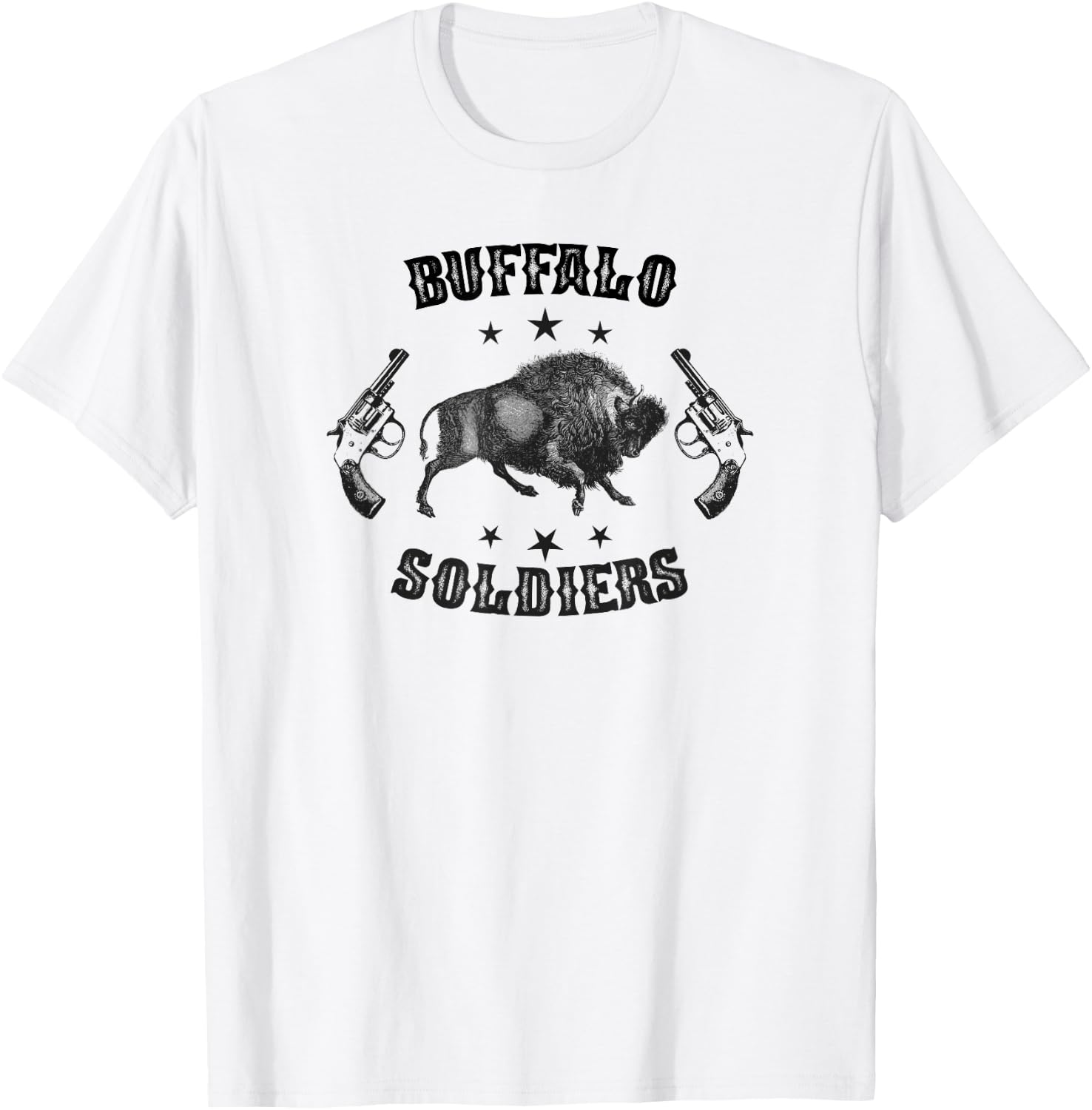 Buffalo Soldiers 9th and 10th Cavalry African American Heros T-Shirt - T-Shirt | White