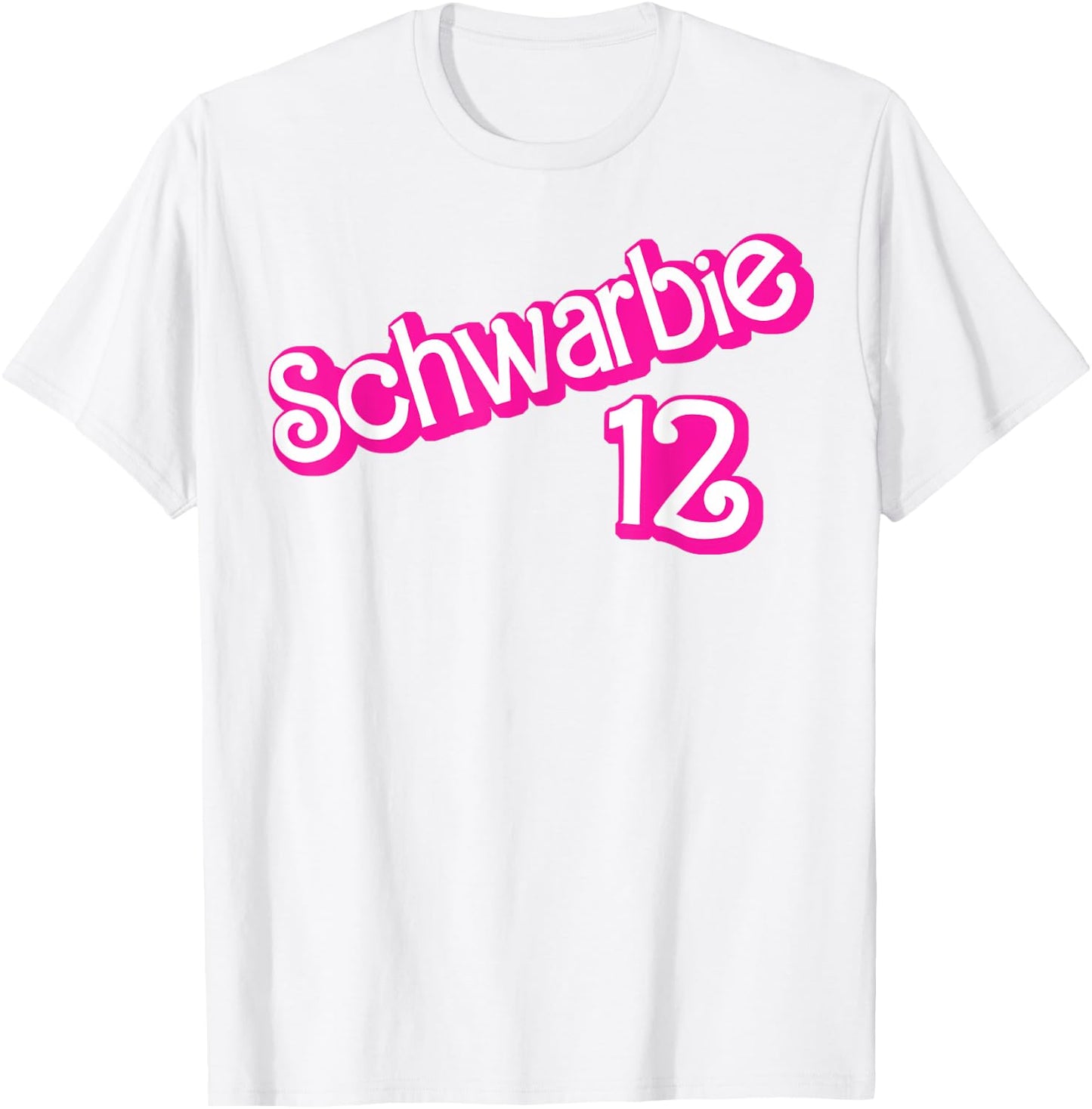 Schwarbie 12 Pink T-Shirt - T-Shirt | White