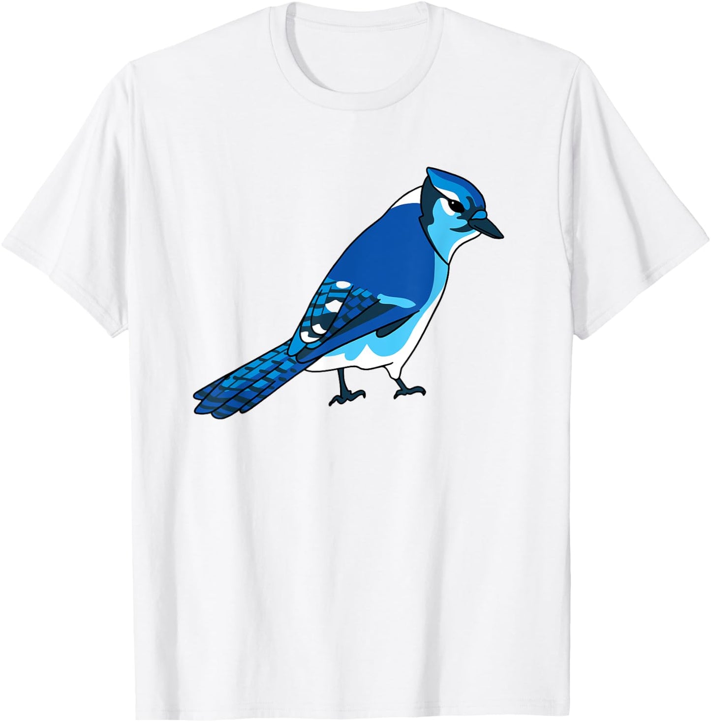 Blue Jay Bird Species T-Shirt - T-Shirt | White