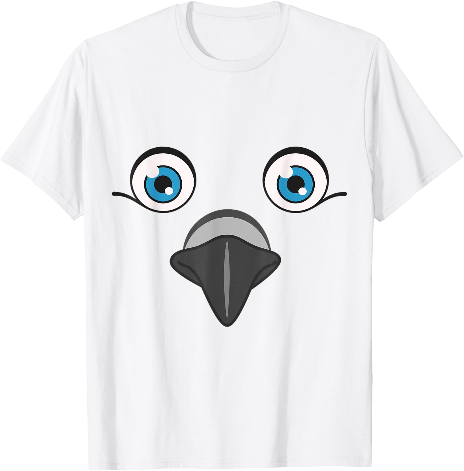 Funny Dove Animal Face Lazy Halloween Costume T-Shirt - T-Shirt | White
