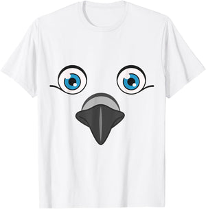 Funny Dove Animal Face Lazy Halloween Costume T-Shirt - T-Shirt | White