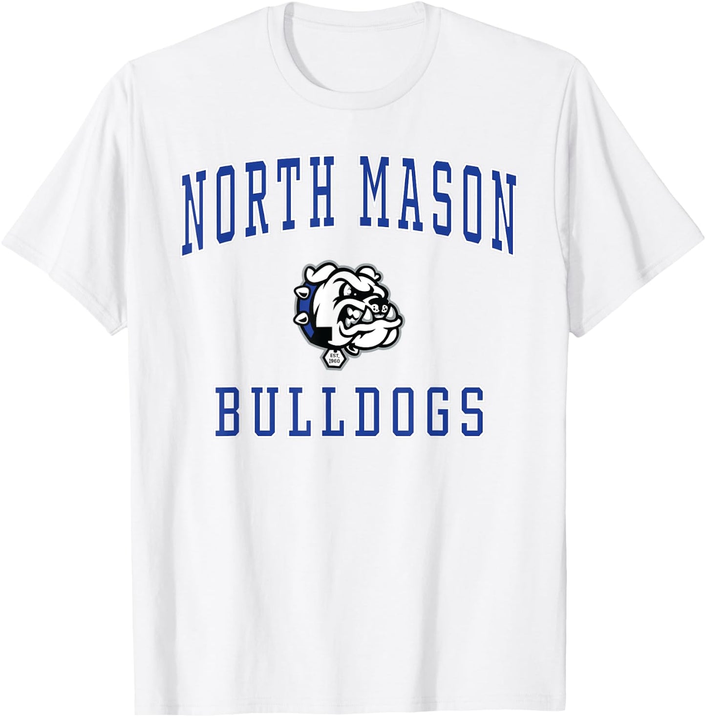 North Mason High School Bulldogs T-Shirt - T-Shirt | White