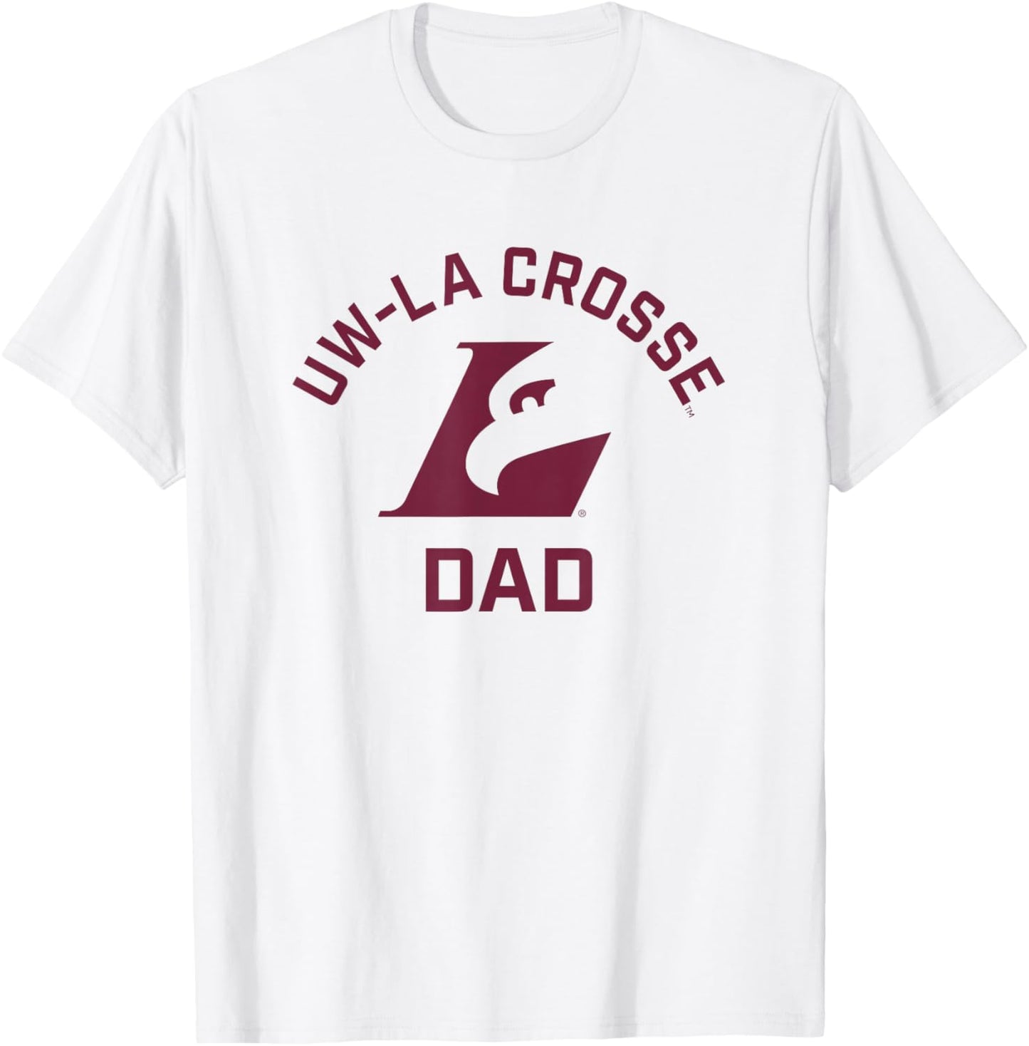 University of Wisconsin-La Crosse Eagles Arched Dad T-Shirt - T-Shirt | White