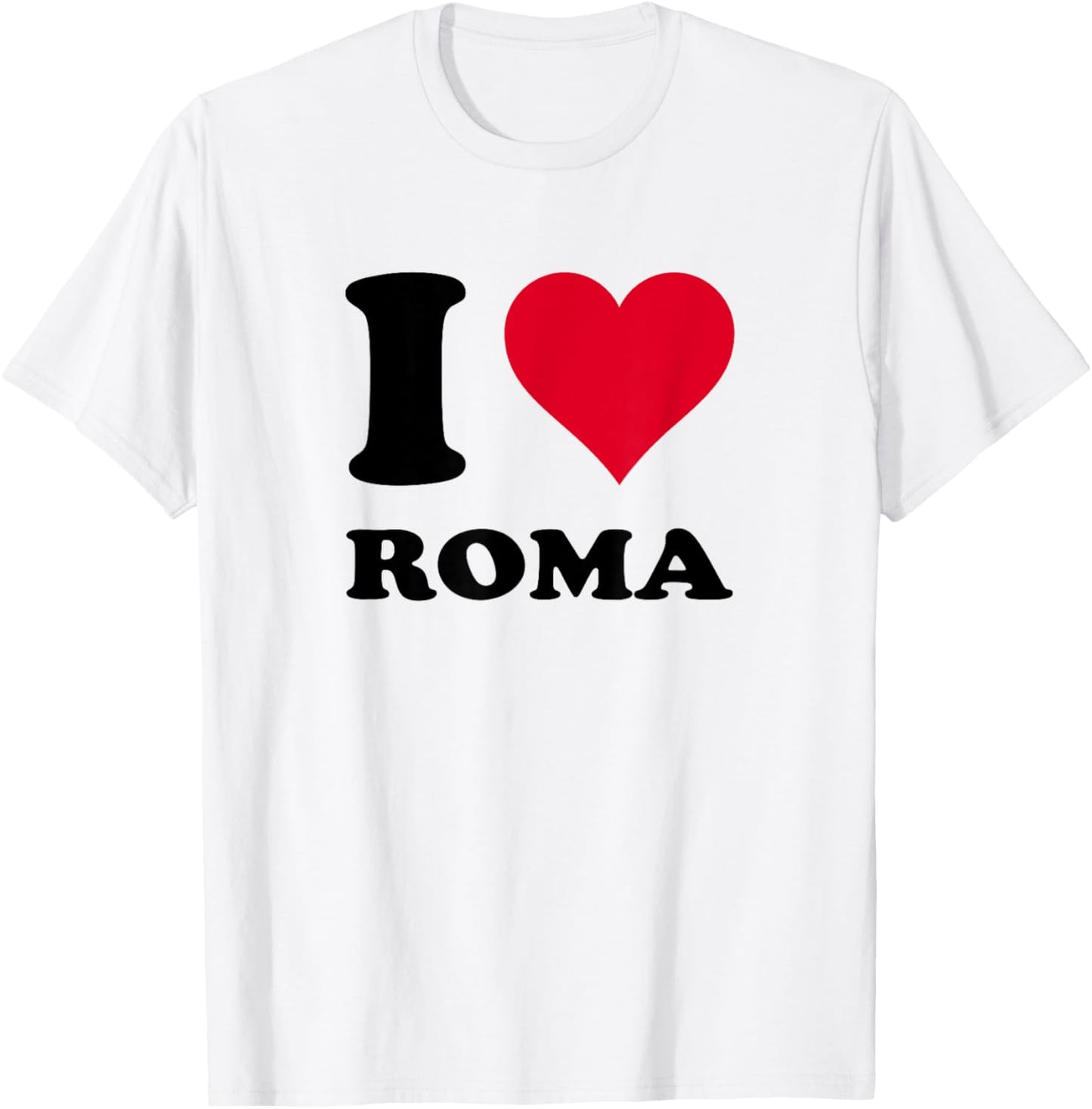 Heart Motif I Love Roma T-Shirt - T-Shirt | White