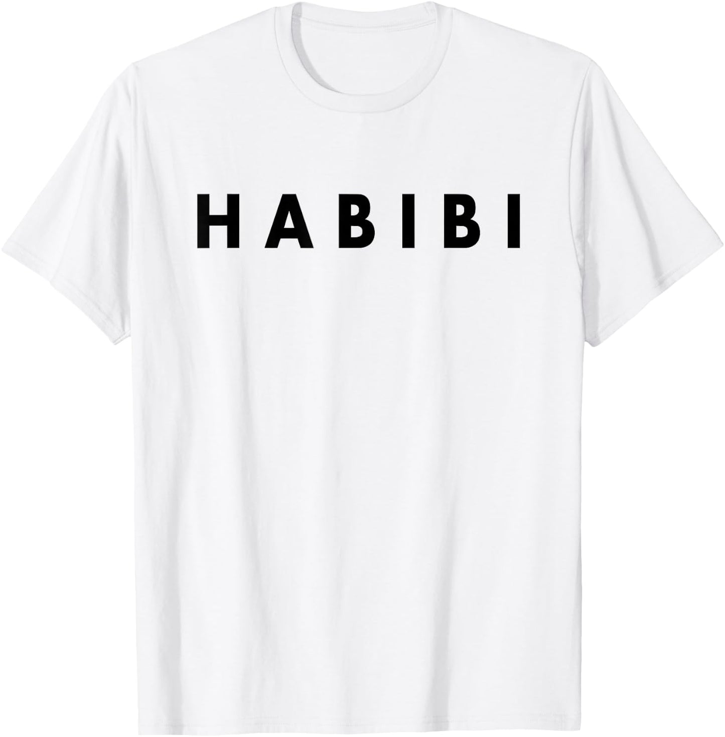 HABIBI Grey -Adults Classic Fit T-Shirt - T-Shirt | White