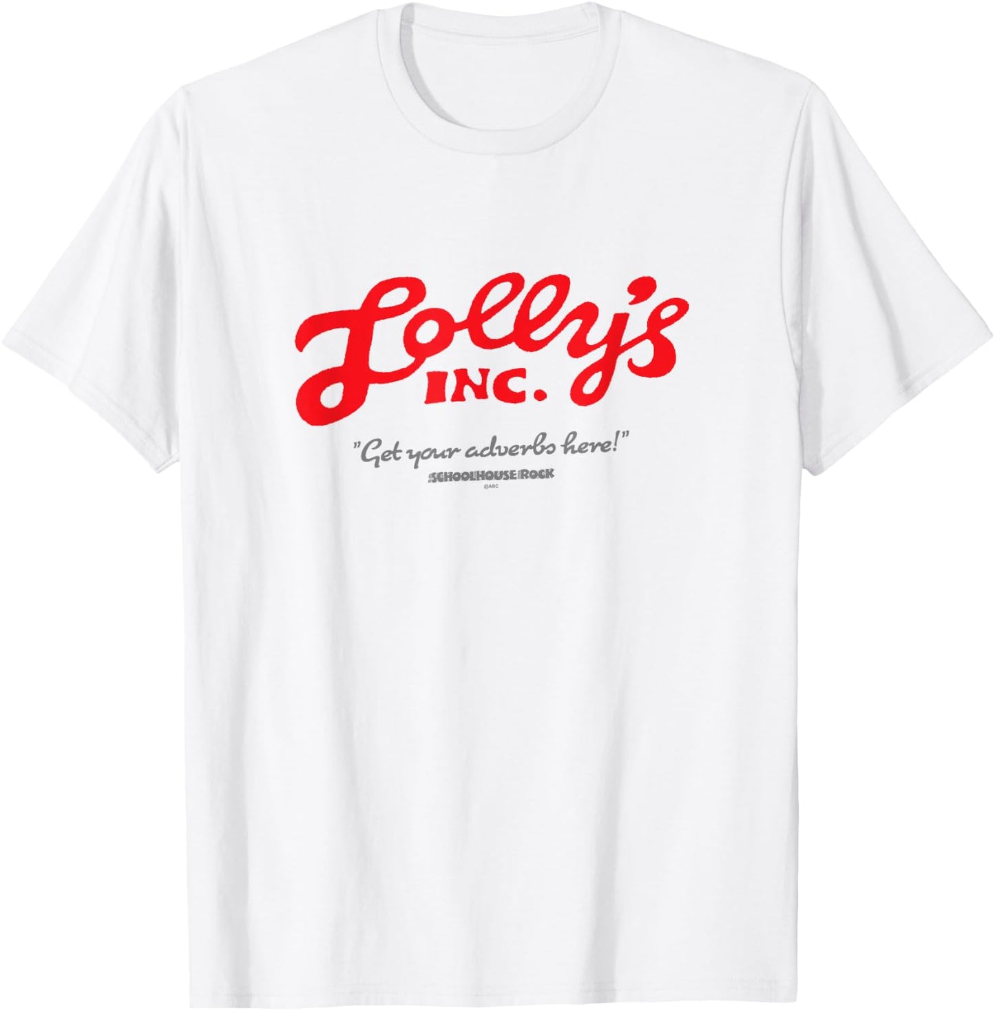 Schoolhouse Rock! Lolly Get Your Adverbs Here Vintage T-Shirt - T-Shirt | White