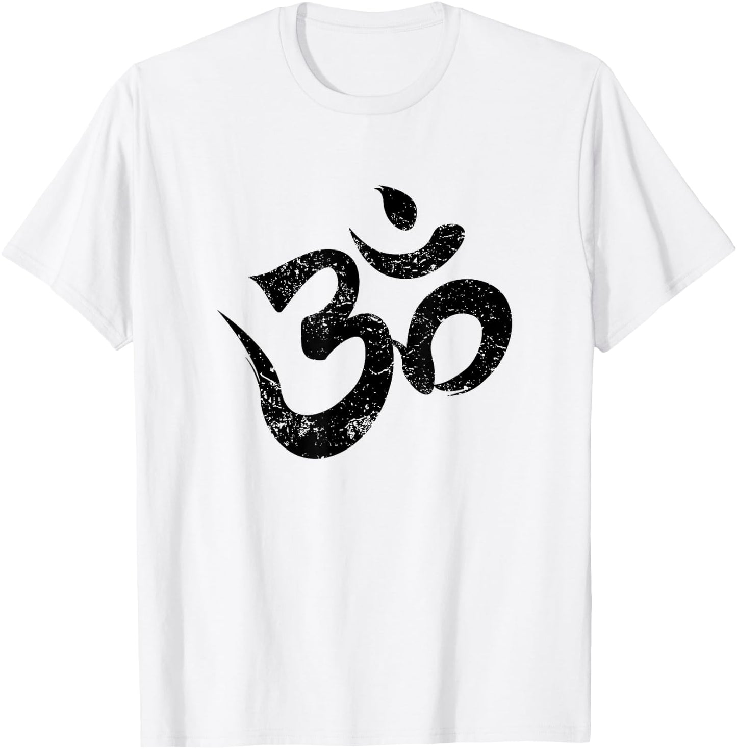 Meditation Shirt Orange Spiritual Indian Yoga Symbol Om T-Shirt - T-Shirt | White