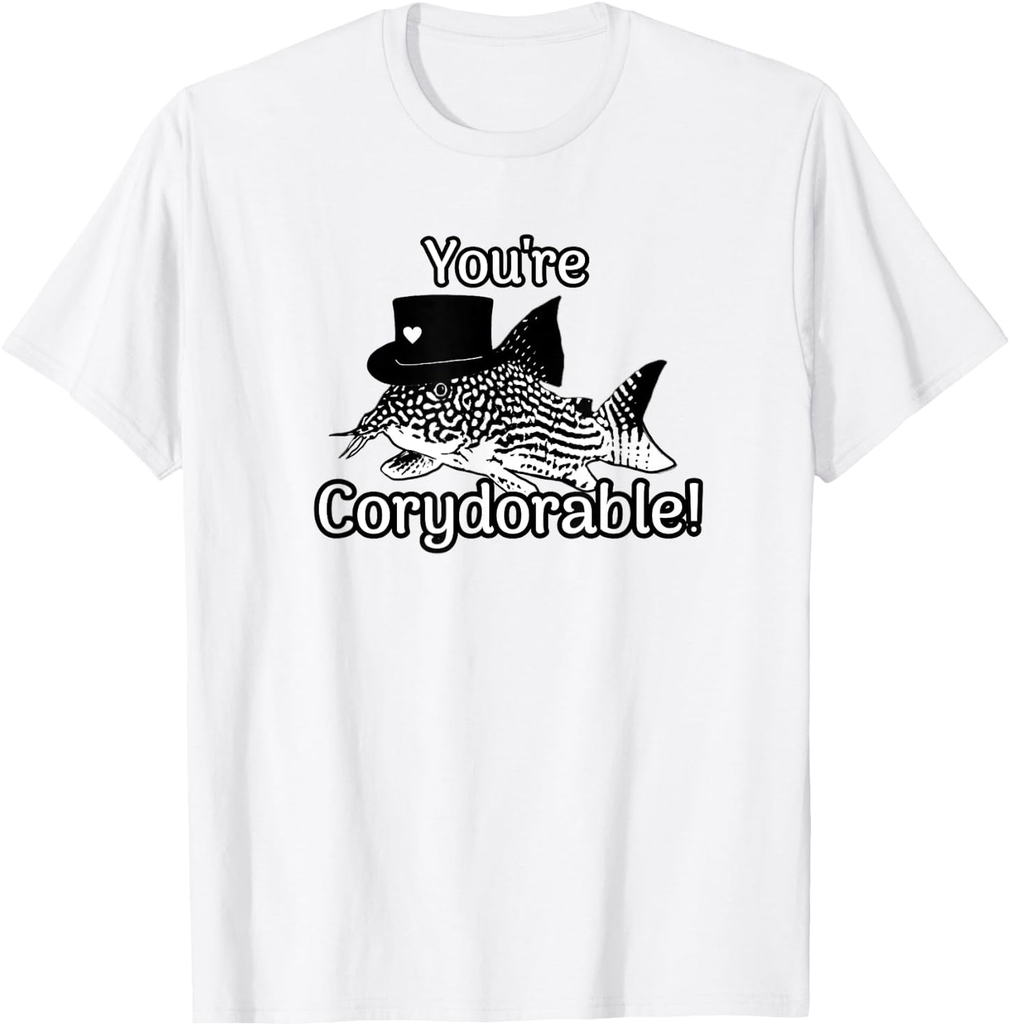 Corydoras Cory Cats You're Corydorable Fish Catfish Gift T-Shirt - T-Shirt | White