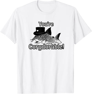 Corydoras Cory Cats You're Corydorable Fish Catfish Gift T-Shirt - T-Shirt | White