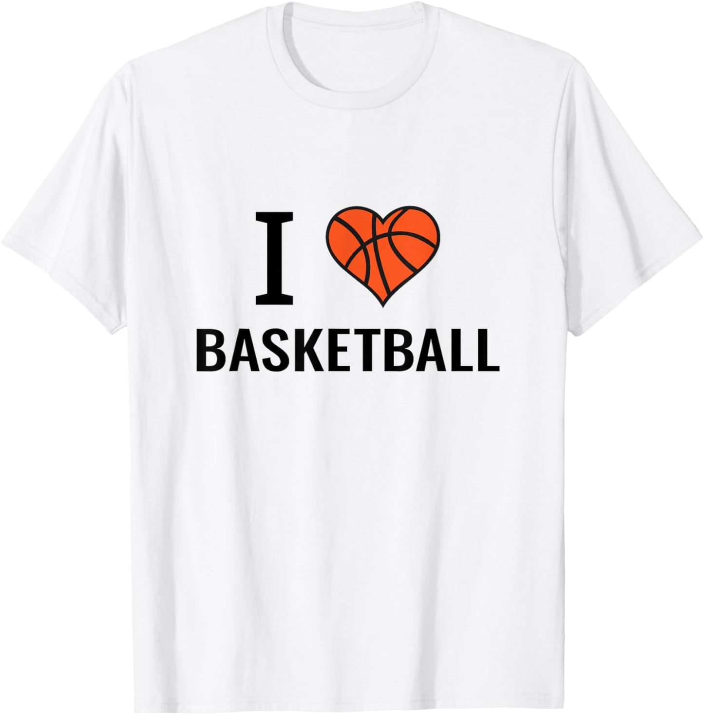 Basketball gifts basketball player I love heart T-Shirt - T-Shirt | White