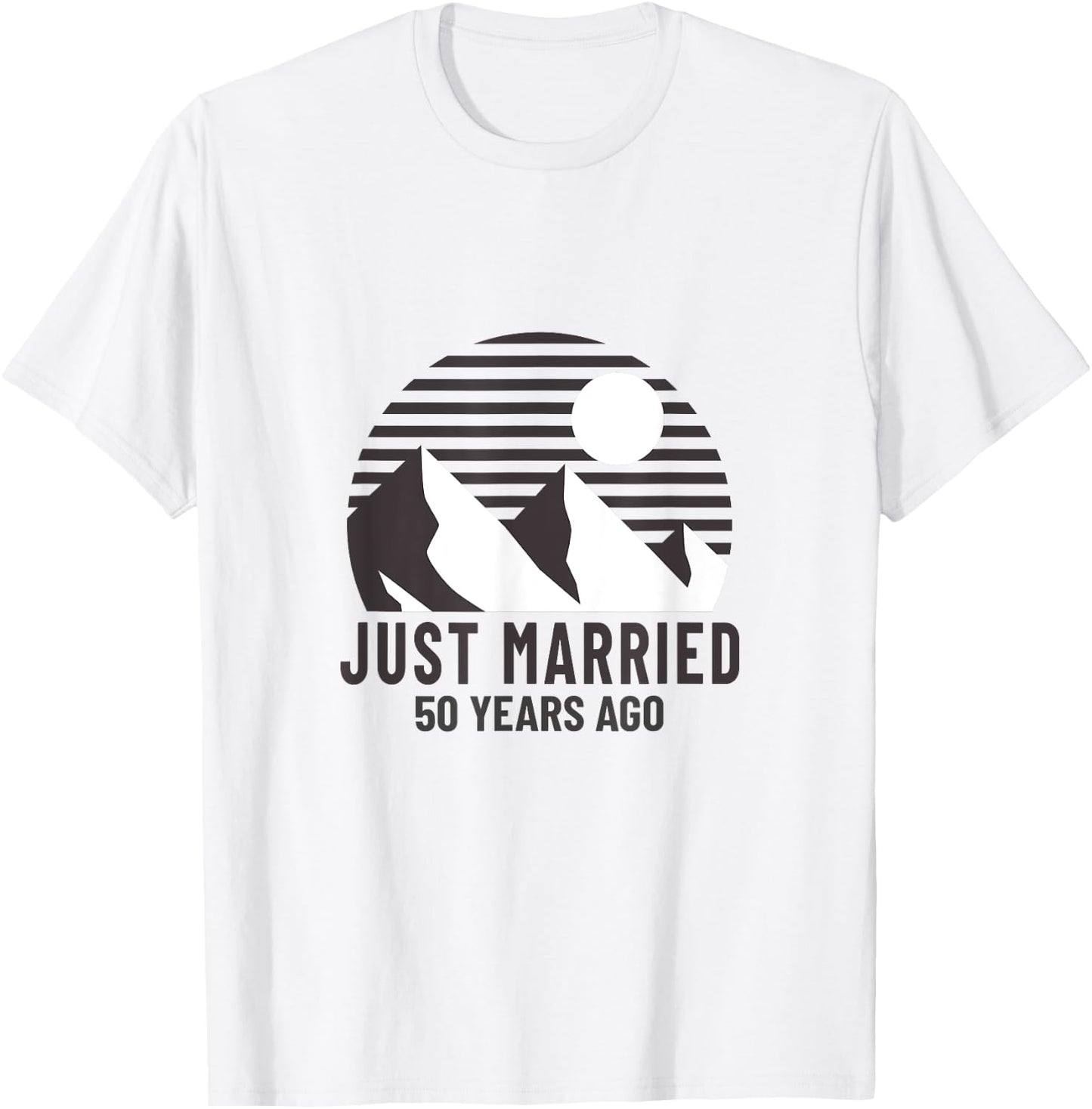 Romantic Matching Couples - 50th Golden Wedding Anniversary T-Shirt - T-Shirt | White
