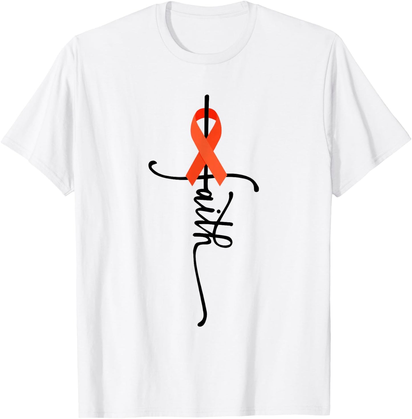 Leukemia Cancer Faith Leukemia Cancer Awareness T-Shirt - T-Shirt | White