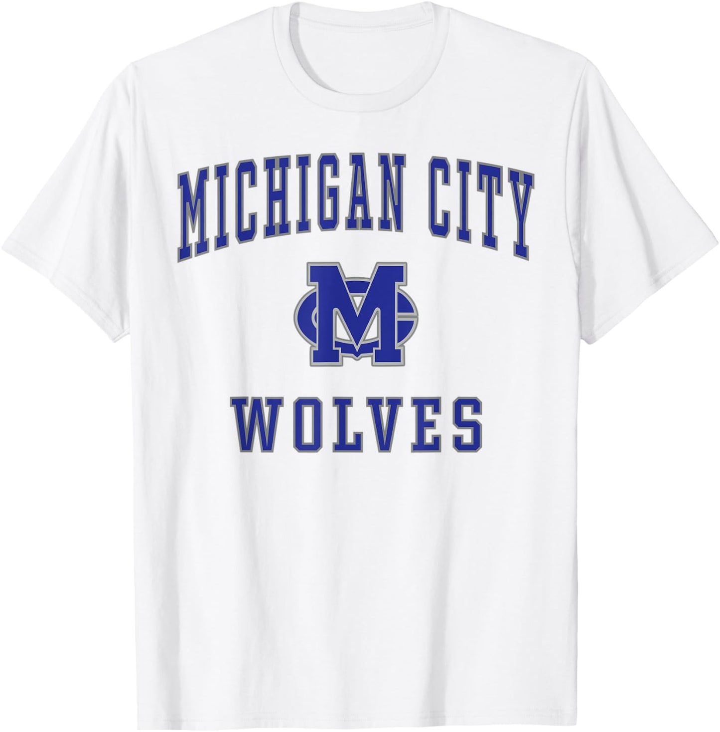 Michigan City High School Wolves T-Shirt - T-Shirt | White