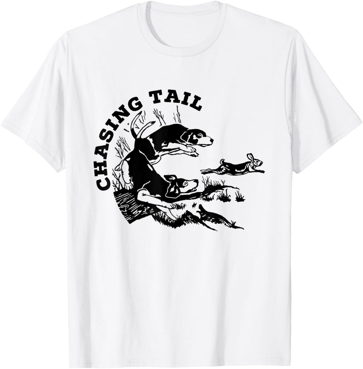 Rabbit Hunter - Beagles - Chasing Tail - Hunting Cottontail T-Shirt - T-Shirt | White