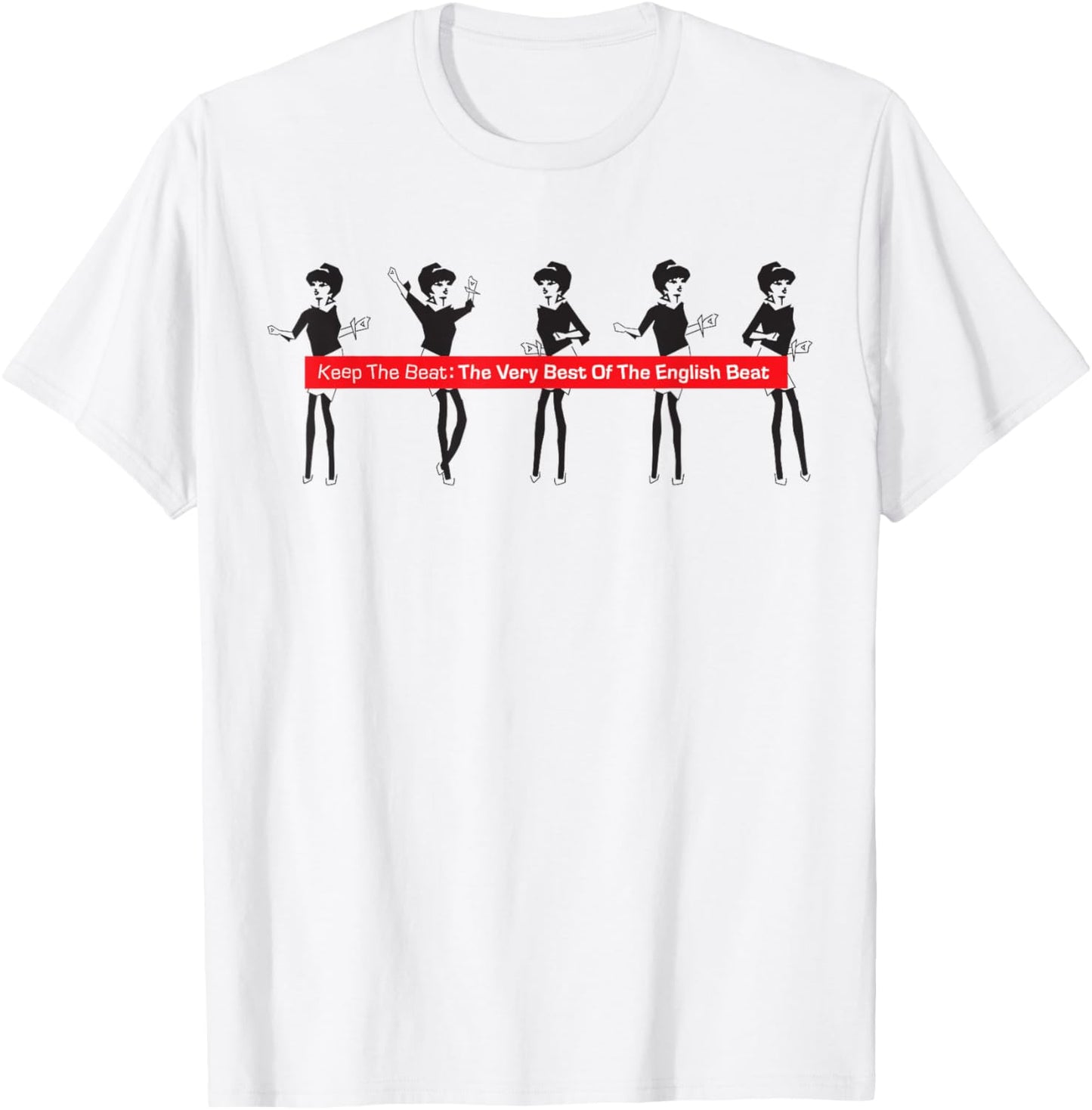 The English Beat Keep The Beat T-Shirt - T-Shirt | White