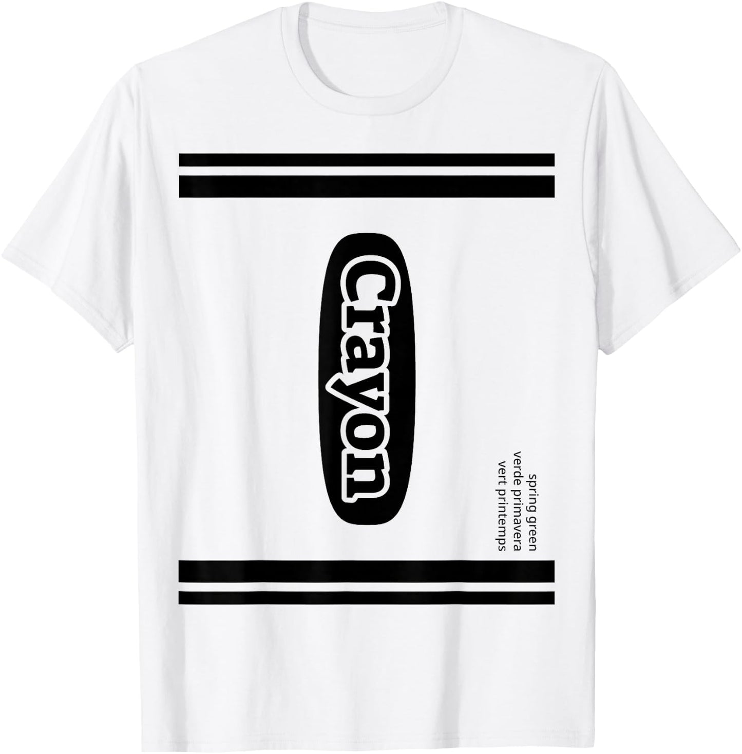Crayon Spring Green Group Costume T-Shirt - T-Shirt | White
