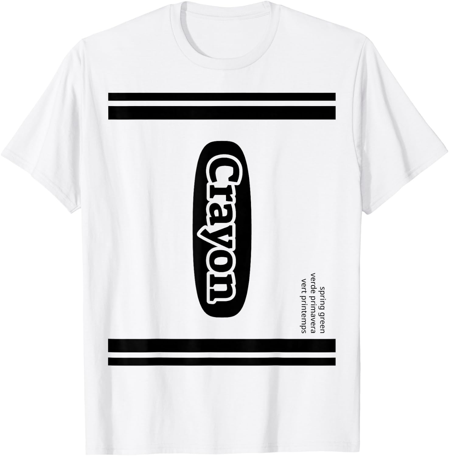 Crayon Spring Green Group Costume T-Shirt - T-Shirt | White