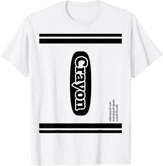Crayon Spring Green Group Costume T-Shirt - T-Shirt | White