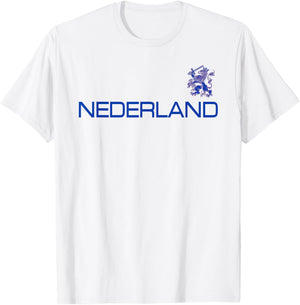 Dutch Lion of the Netherlands Holland Nederland Orange T-Shirt - T-Shirt | White