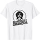 Bernedoodle Dog Grandpa Grand Paw Dog Lover Gifts Men Father T-Shirt - T-Shirt | White