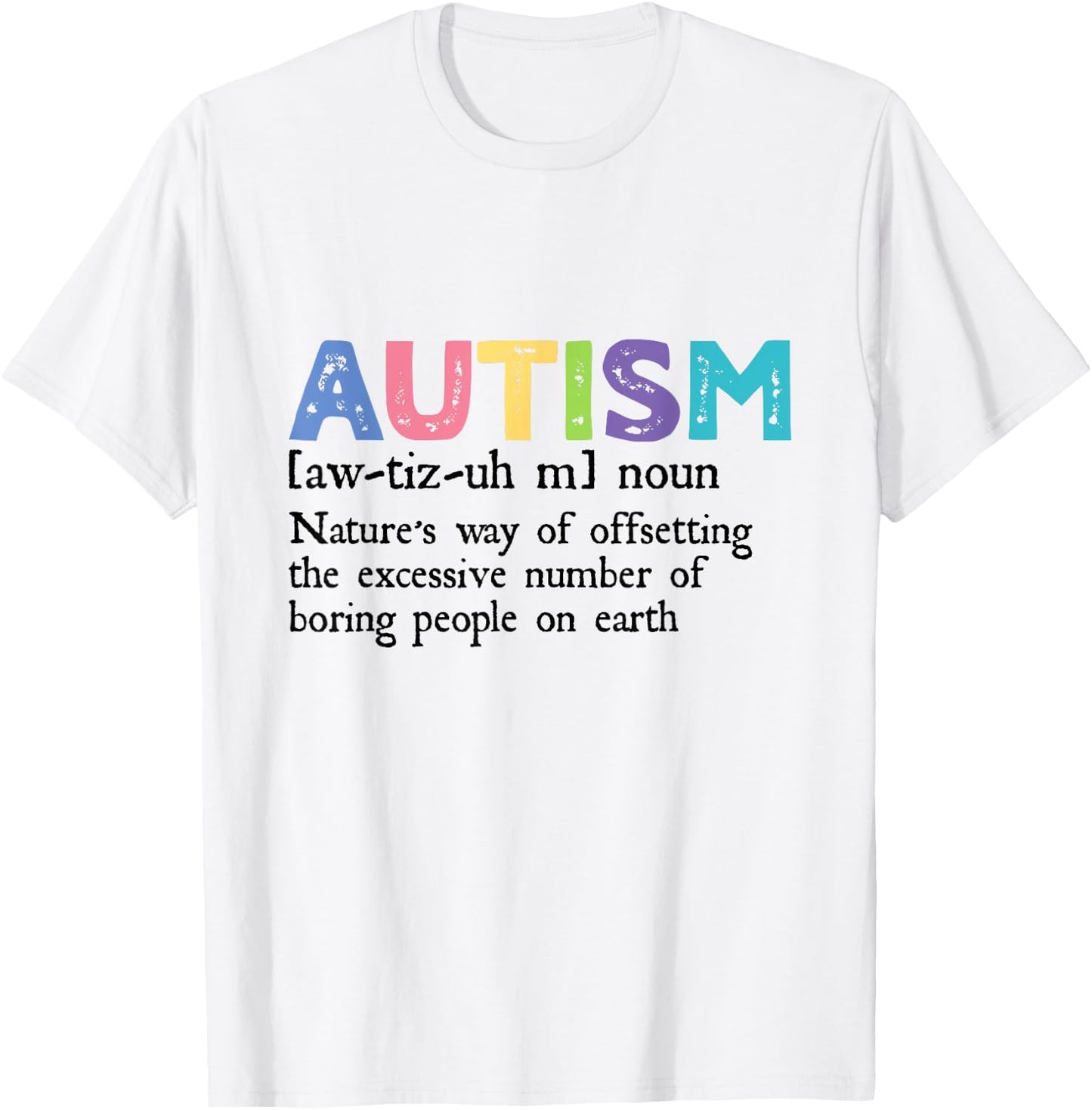 Autism Definition Autism Awareness Acceptance Gift T-Shirt - T-Shirt | White