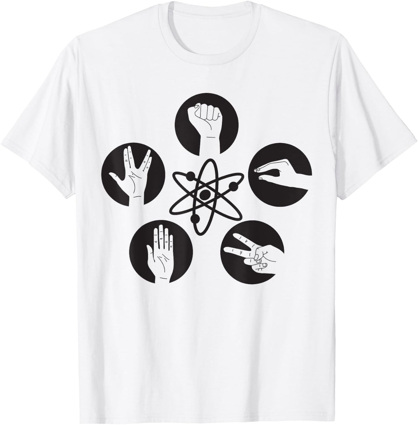 Big Bang Theory Logo Rock Lizard Spock T-Shirt - T-Shirt | White