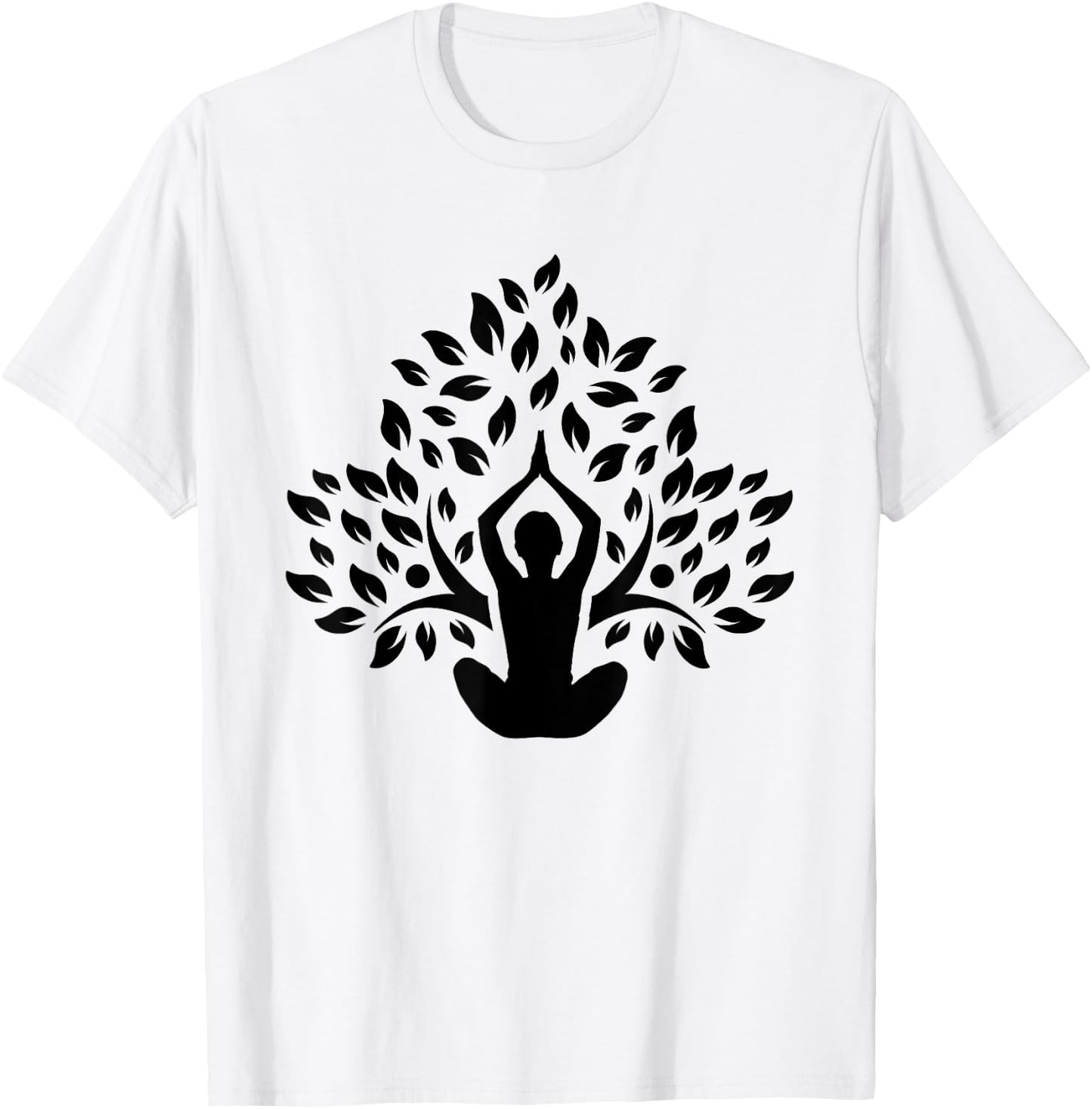 Yoga Pose Tree Meditation Yoga Lover Gift T-Shirt - T-Shirt | White