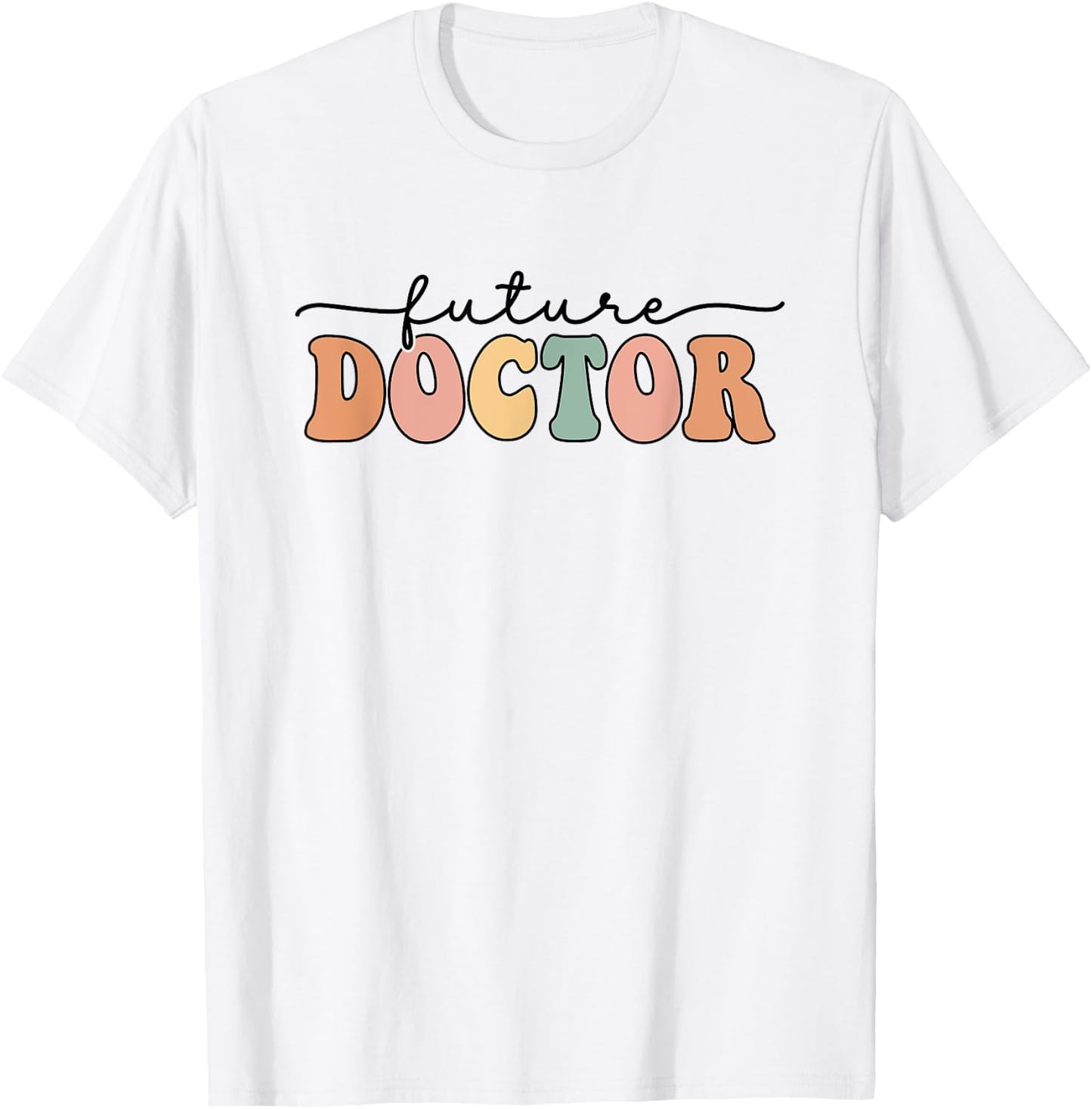 Retro Future Doctor Medical School For Medical Students T-Shirt - T-Shirt | White