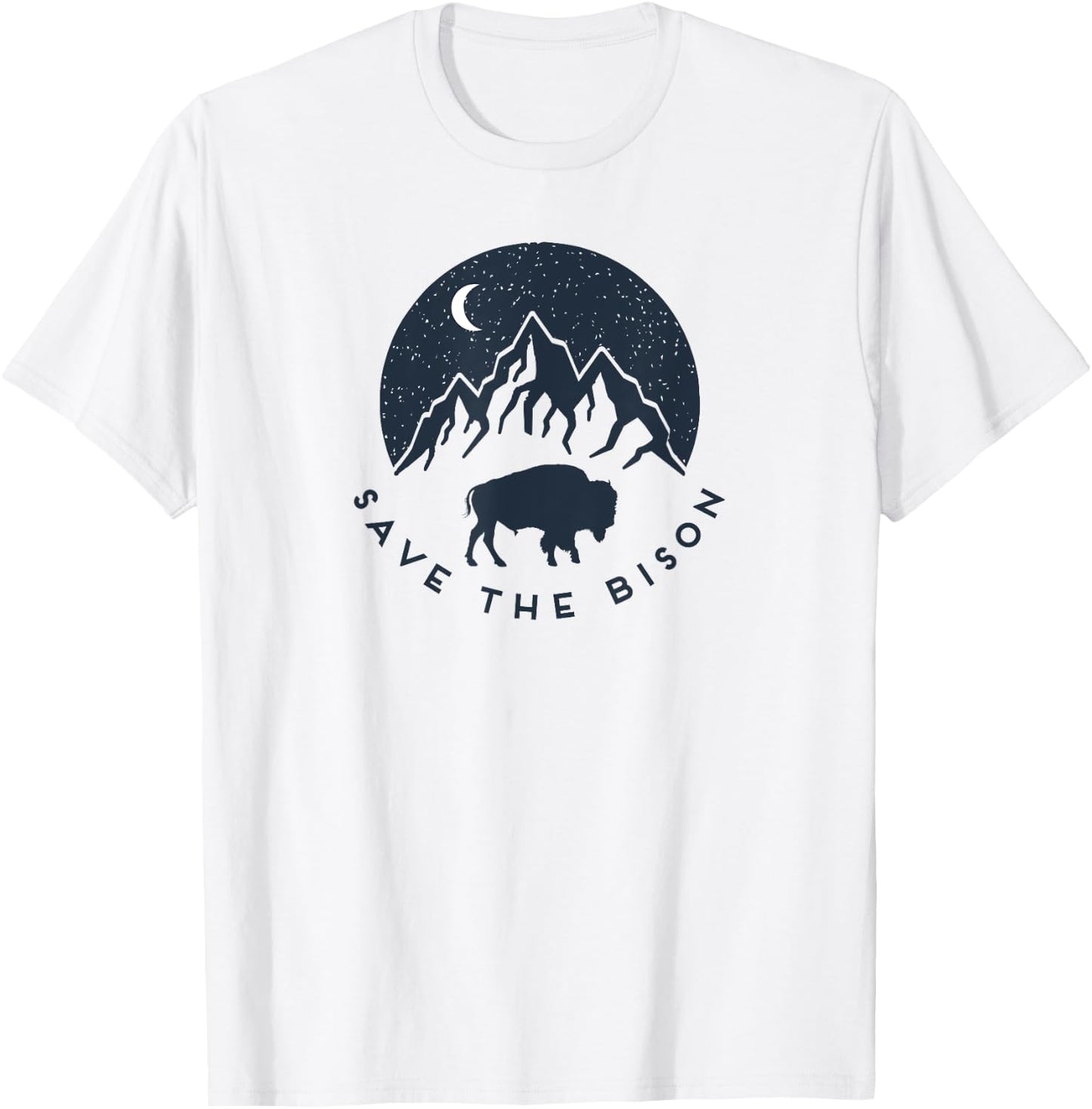 Save The Bison T-Shirt - T-Shirt | White