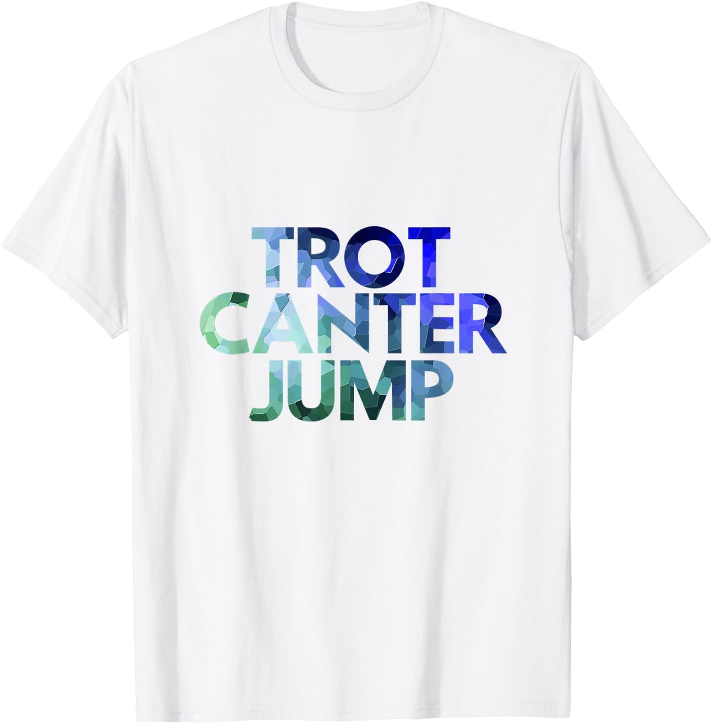 Equestrian Horse Shirt - Trot Canter Jump - English Rider T-Shirt - T-Shirt | White