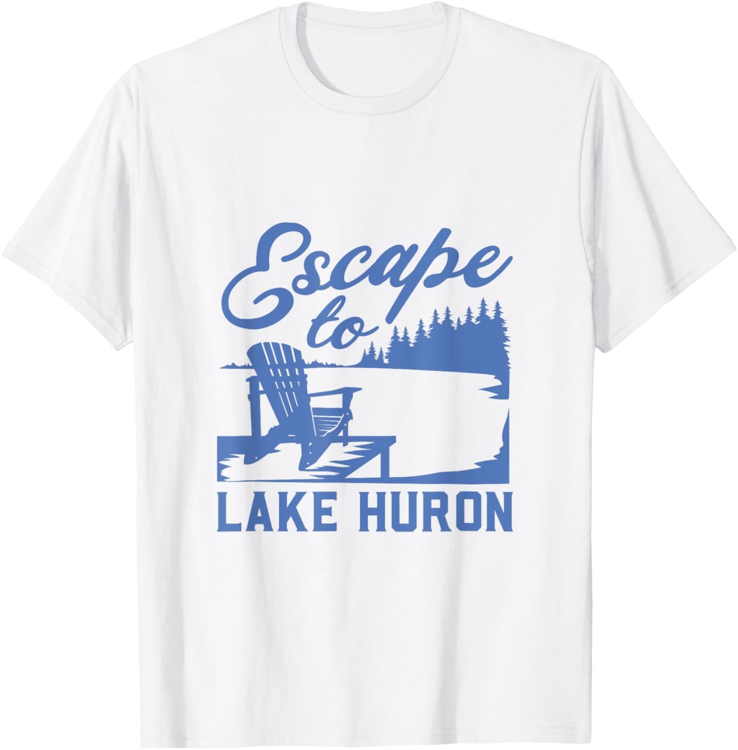 Escape to Lake Huron T-Shirt - T-Shirt | White