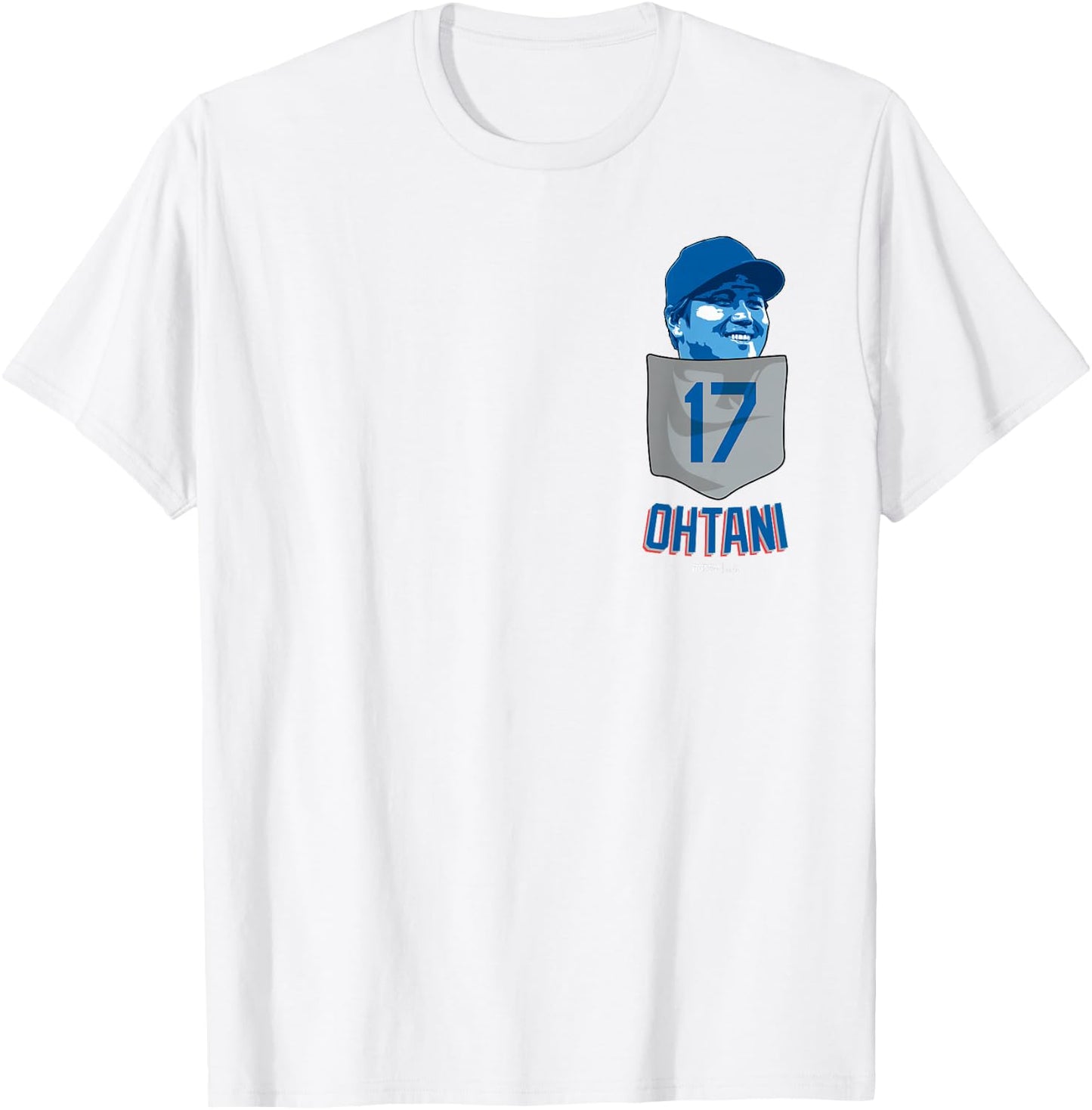 Shohei Ohtani Los Angeles Baseball Pocket MLBPA T-Shirt - T-Shirt | White