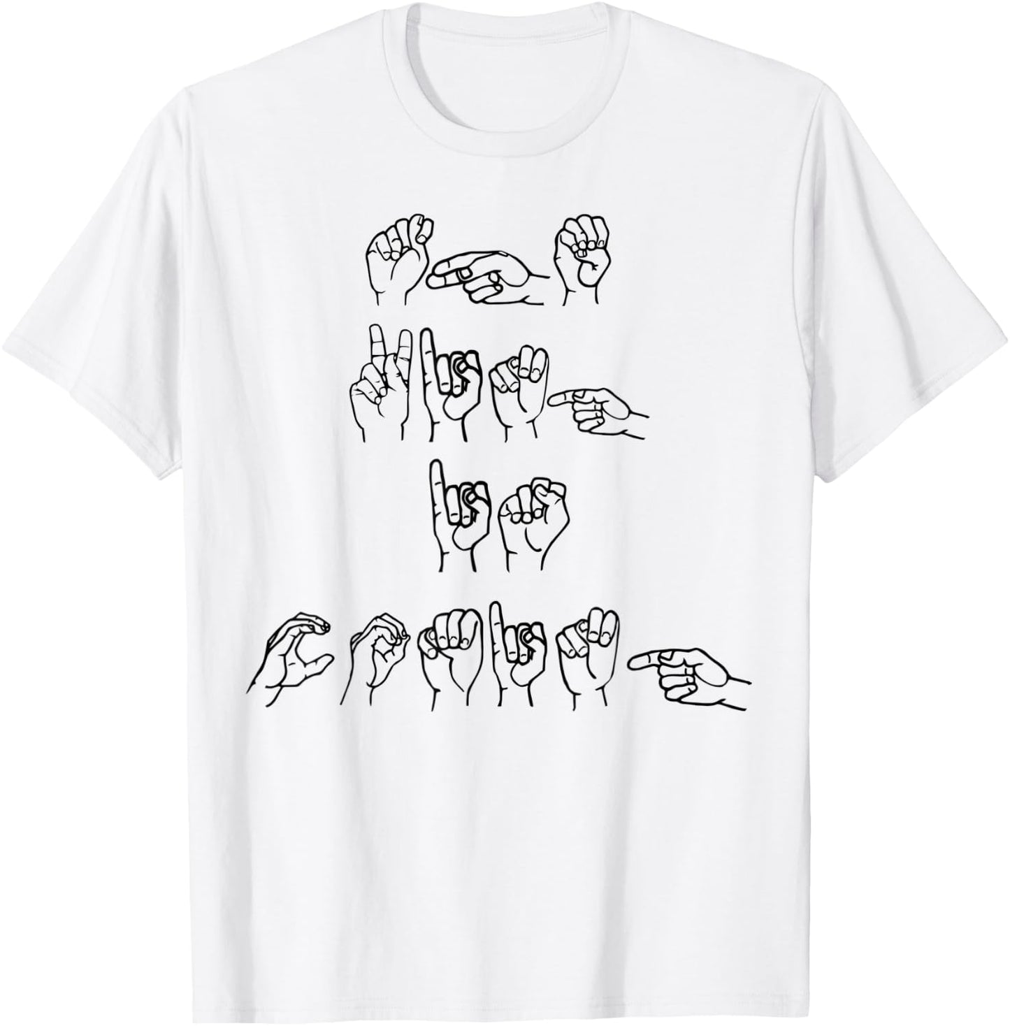 Deaf ASL The King Is Coming Revelation Christian Rapture T-Shirt - T-Shirt | White