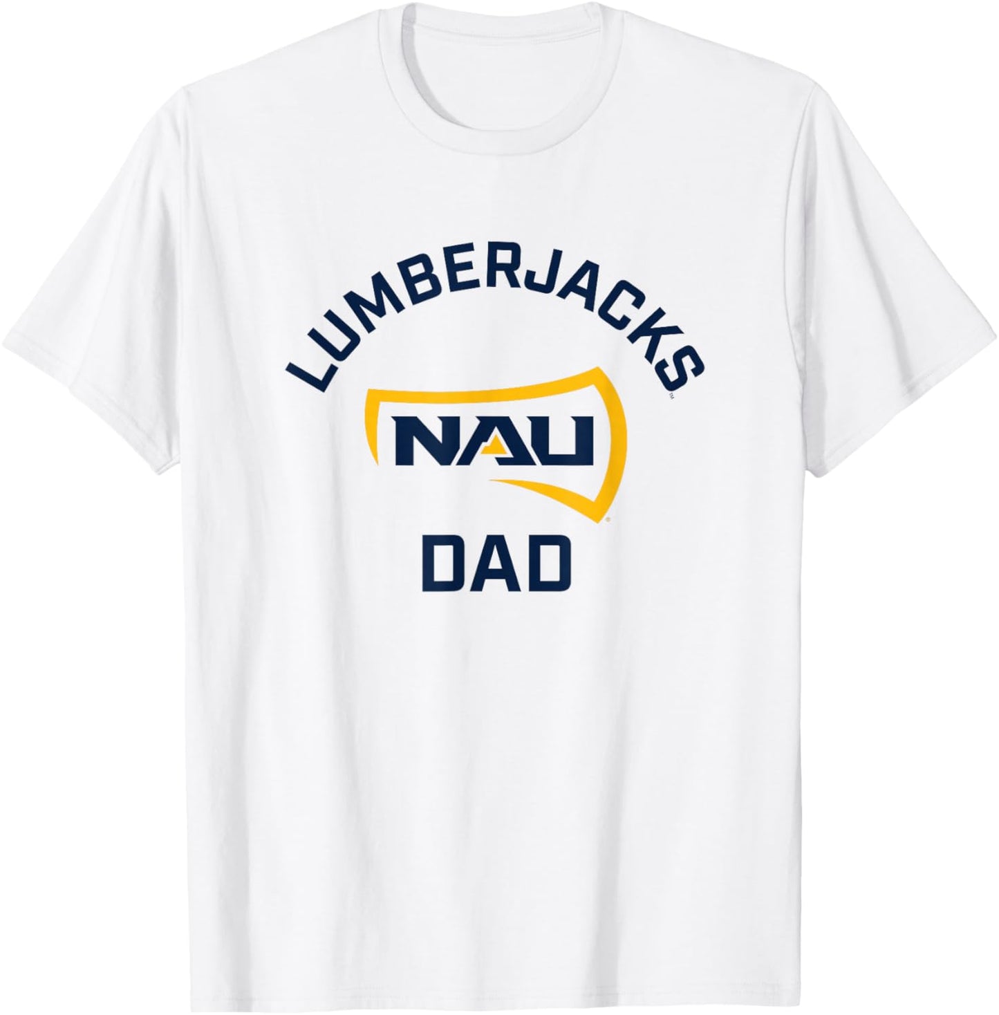 Northern Arizona NAU Lumberjacks Arched Dad T-Shirt - T-Shirt | White