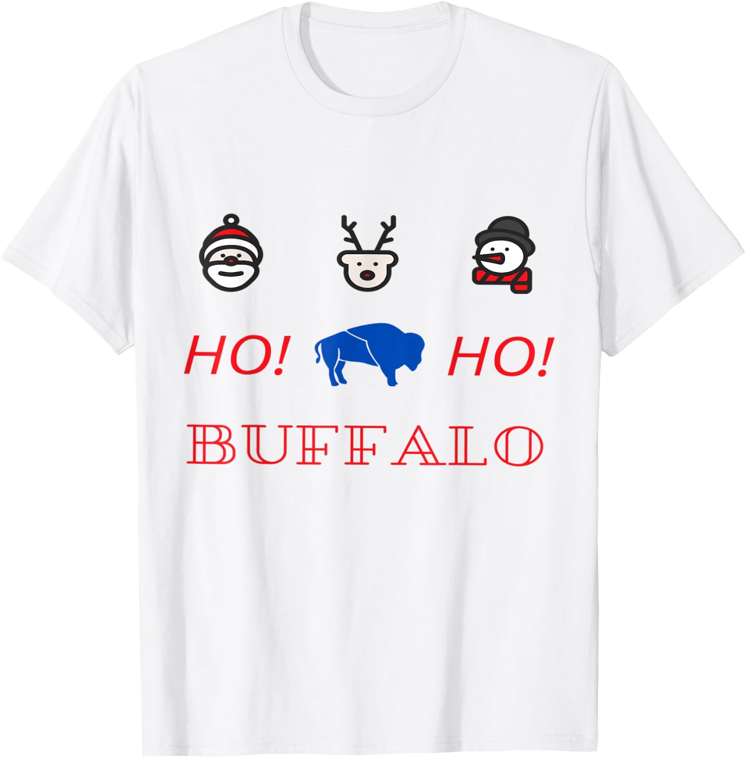 Buffalo Christmas T-Shirt - T-Shirt | White