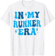 In My Runner Era Groovy Running Lover Runner T-Shirt - T-Shirt | White