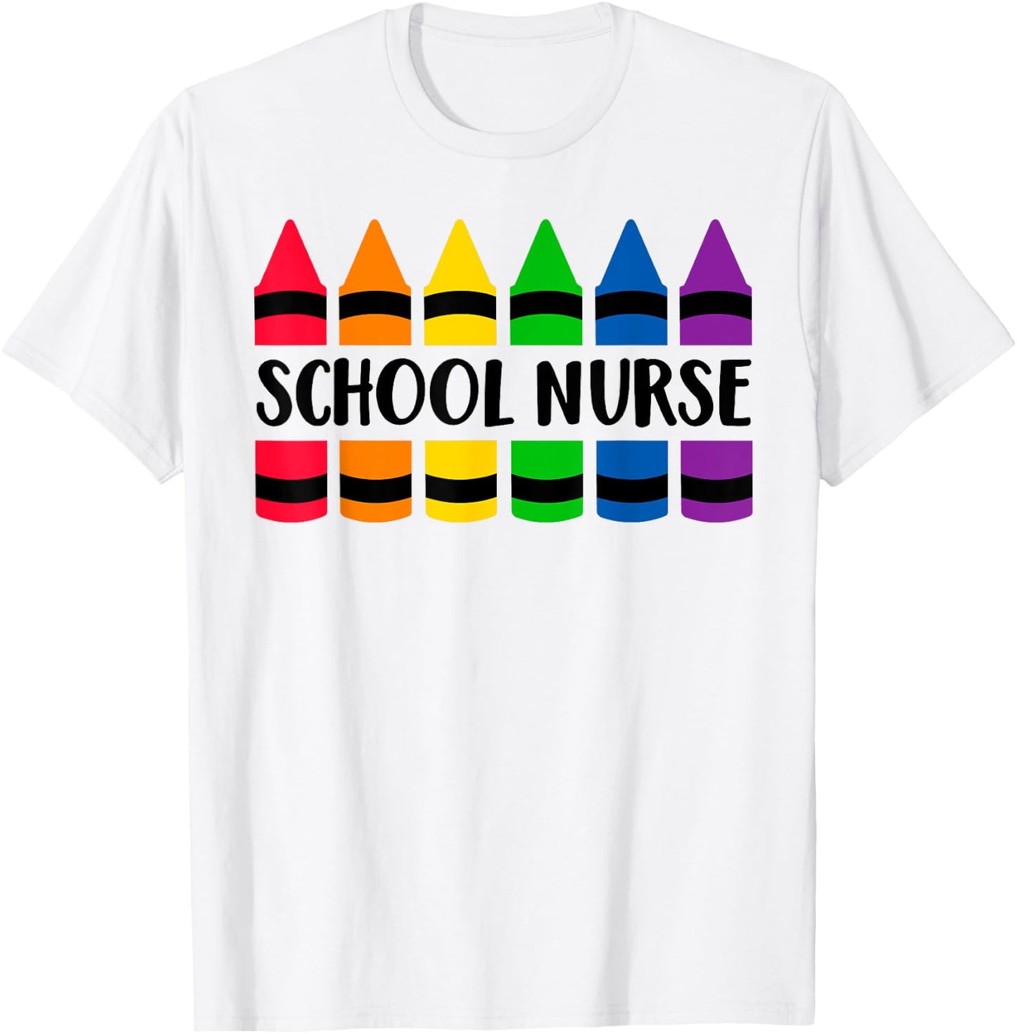 School Nurse Teacher Crayon - CRAY Teacher Women T-Shirt - T-Shirt | White
