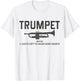 Trumpet Definition Funny Marching Band Musician Gift T-Shirt - T-Shirt | White